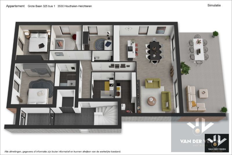 Ruim gelijkvloers nieuwbouwappartement met 4 slaapkamers en 2 badkamers, een terras en een mooie tuin op een goed bereikbare locatie! foto 8