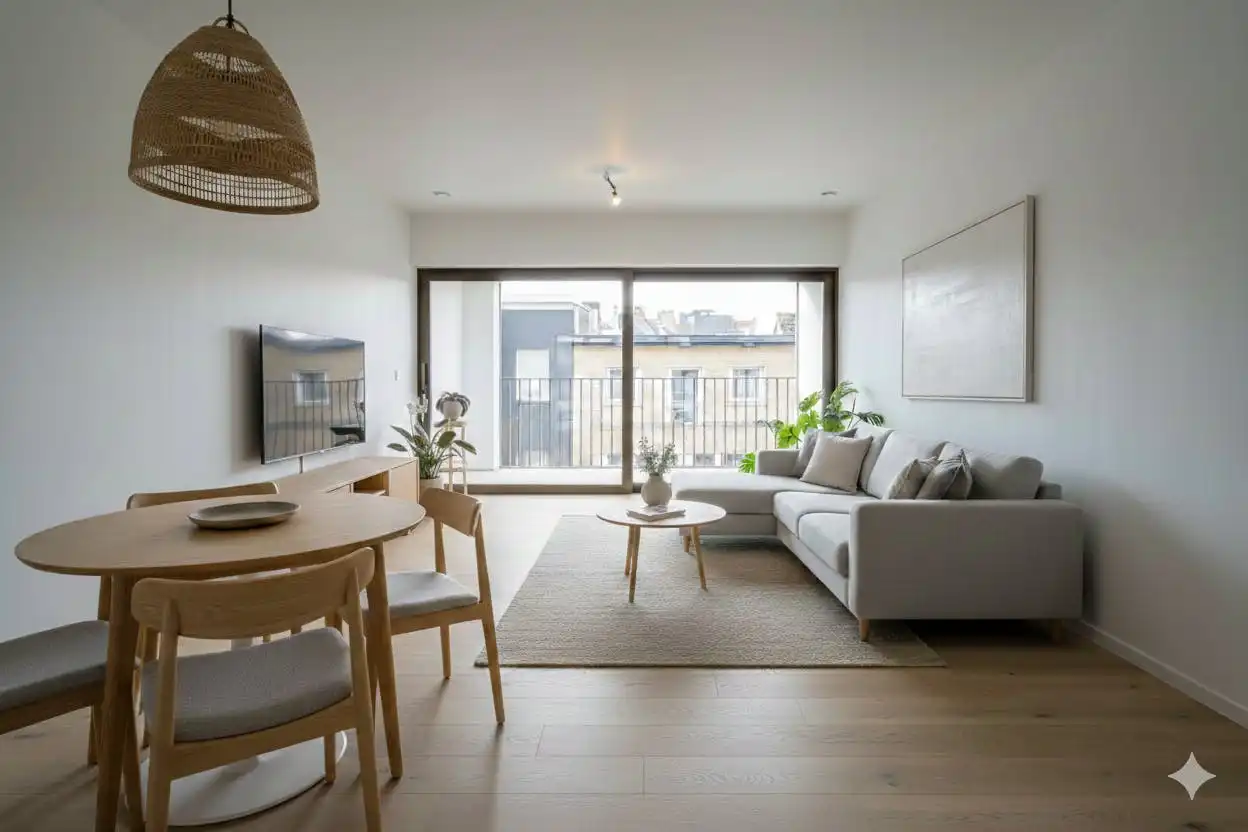 Kwalitatief tweeslaapkamerappartement in centrum Kortrijk! foto 2