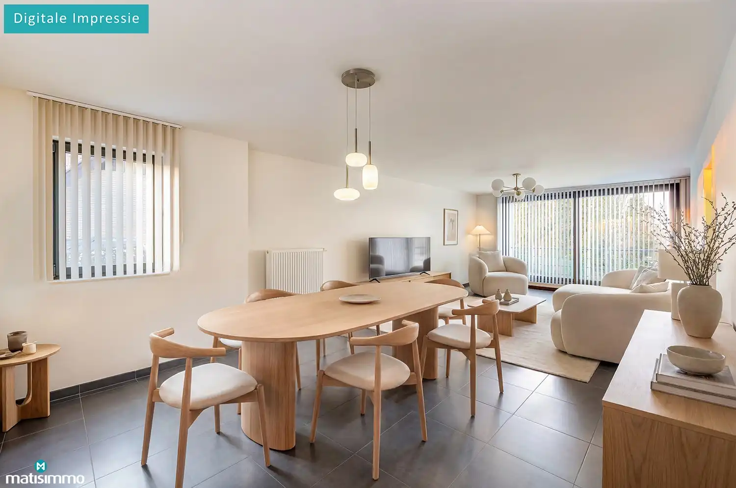 DUPLEXAPPARTEMENT MET 2 SLAAPKAMERS, 1 CARPORT, 1 AUTOSTAANPLAATS, TERRAS, AIRCO EN ZONNEPANELEN TE GROTE-SPOUWEN foto 2