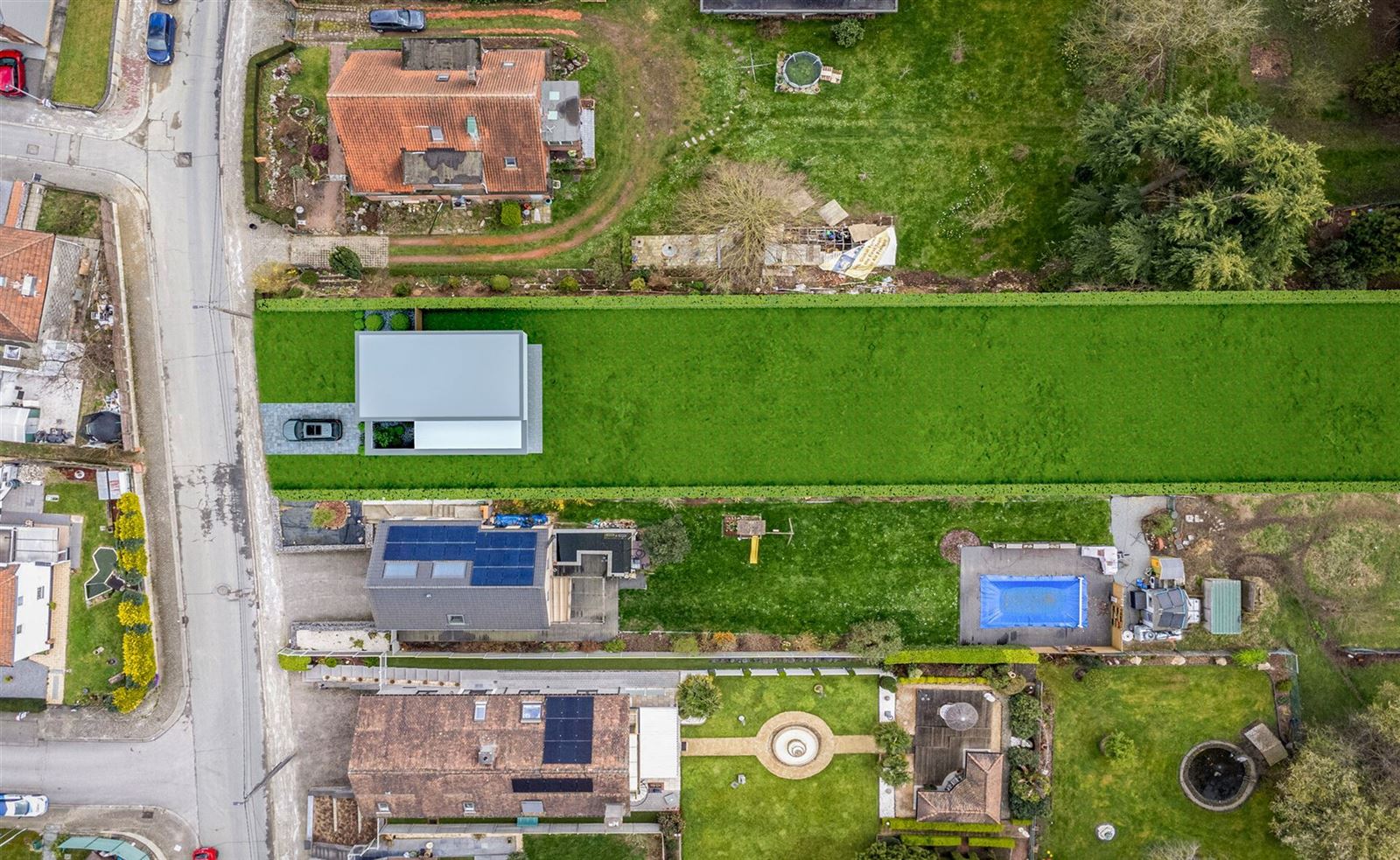 Zuid georiënteerde bouwgrond (19a24ca) voor 4-gevel woning  foto 3