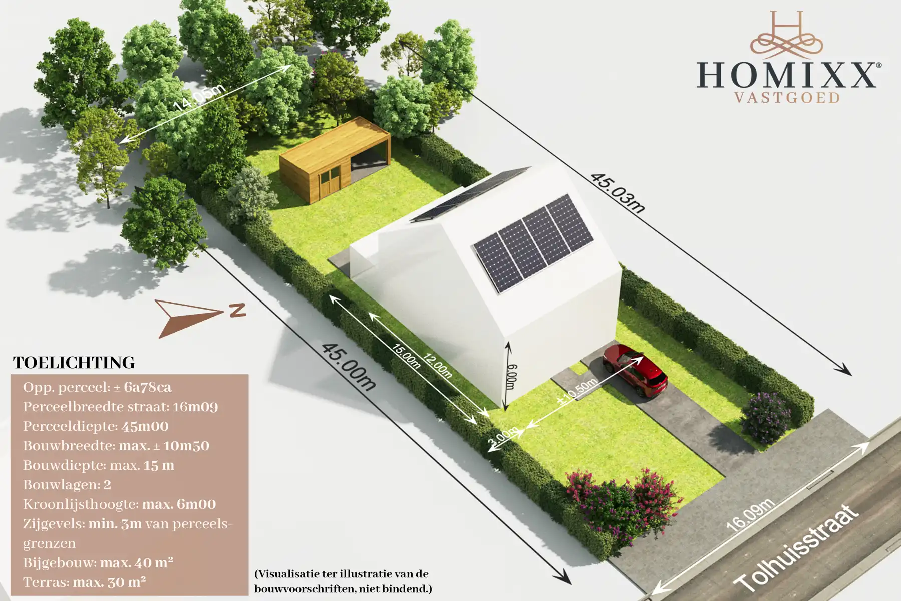 West georiënteerde bouwgrond in landelijke omgeving foto {{pictureIndex}}