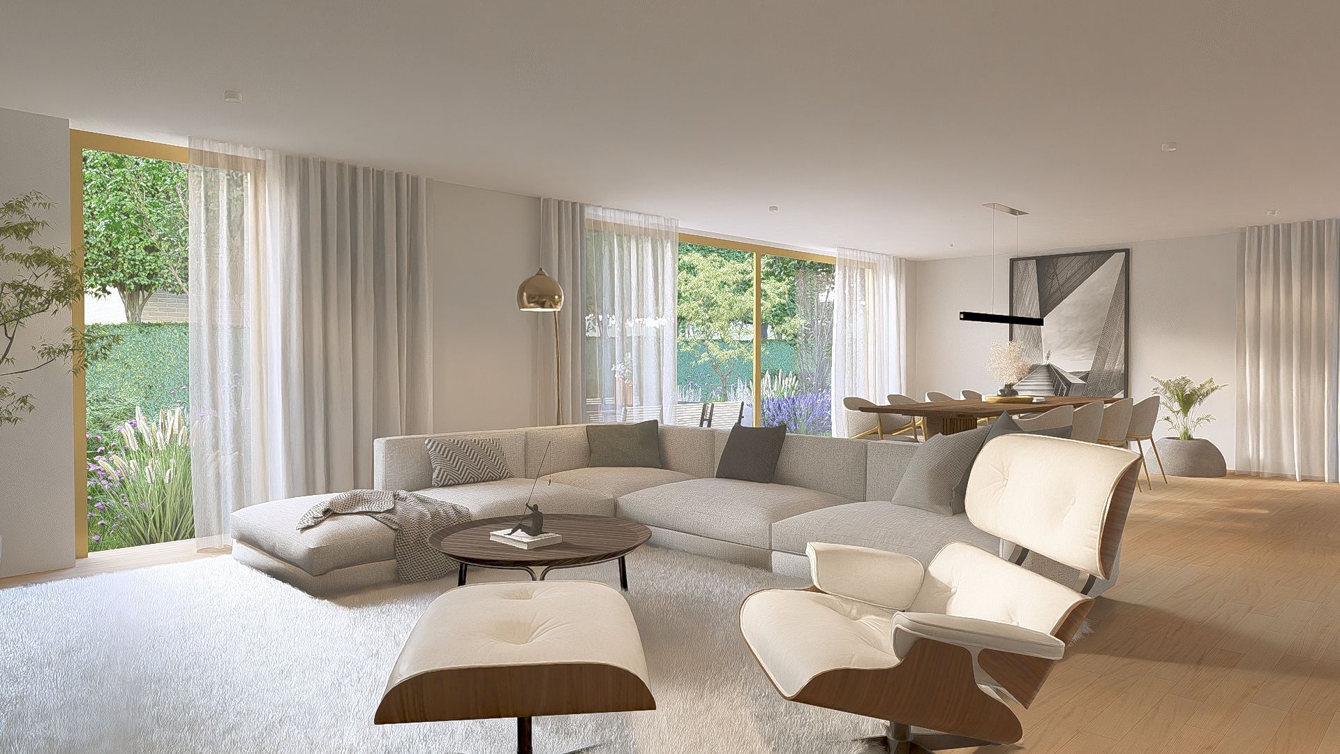 0.2 Luxueus en stijlvol nieuwb. appartement met 3 slpks, badk., dubbele garagebox en kelderberging inbegrepen in de prijs. foto 9