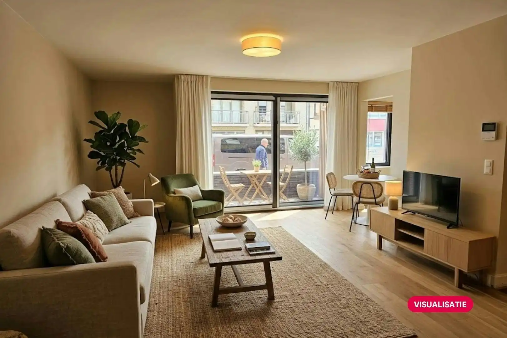 Nieuwbouw gelijkvloers appartement te Blankenberge foto {{pictureIndex}}