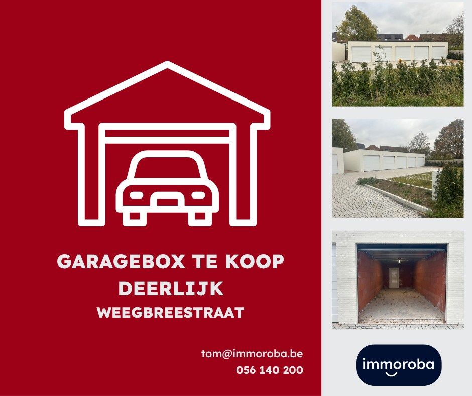 🚗 Te koop: GARAGE in Deerlijk! foto {{pictureIndex}}
