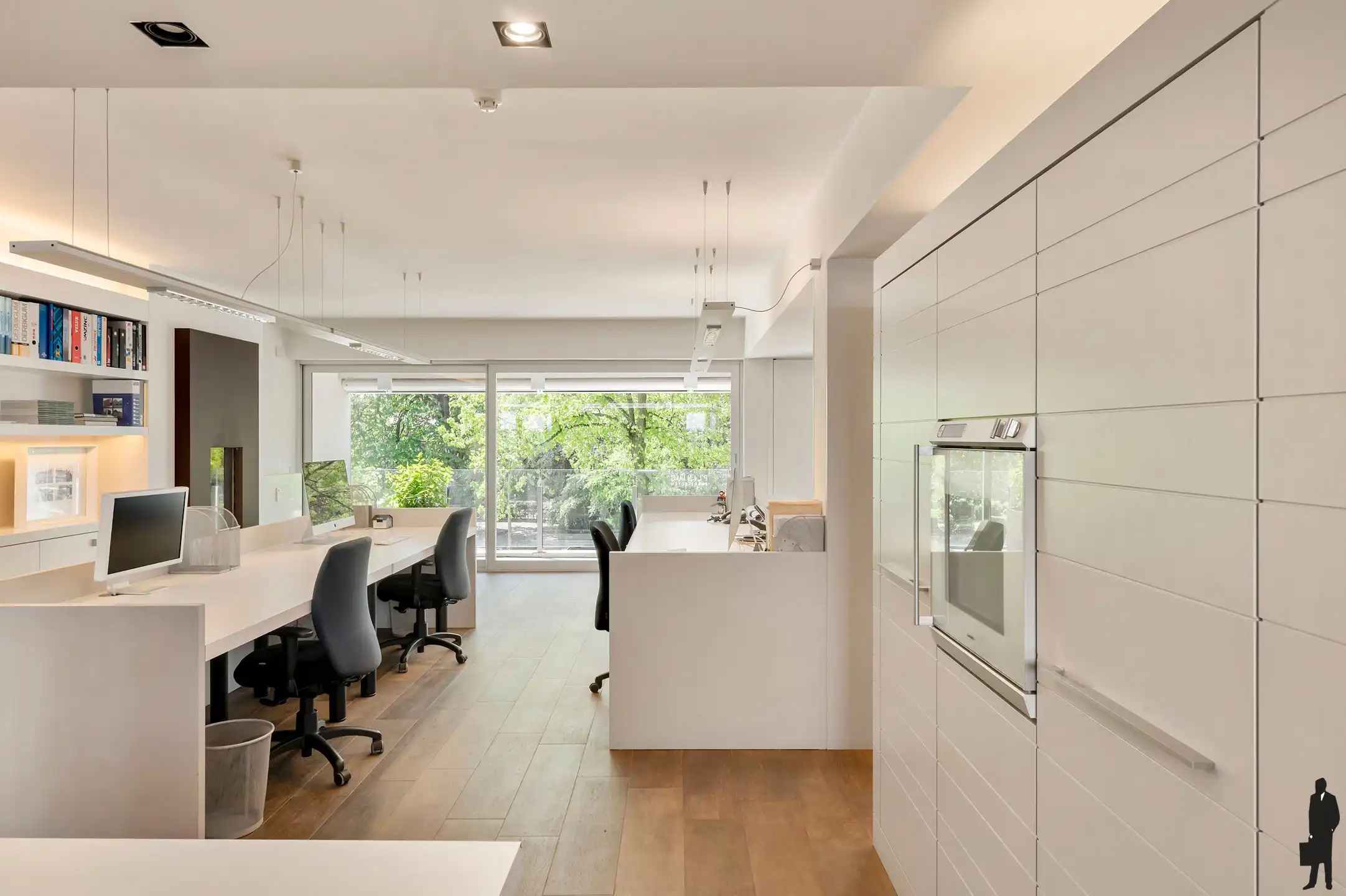 Luxueus kantoor (appartement), Patio Donk met terras en P foto 4