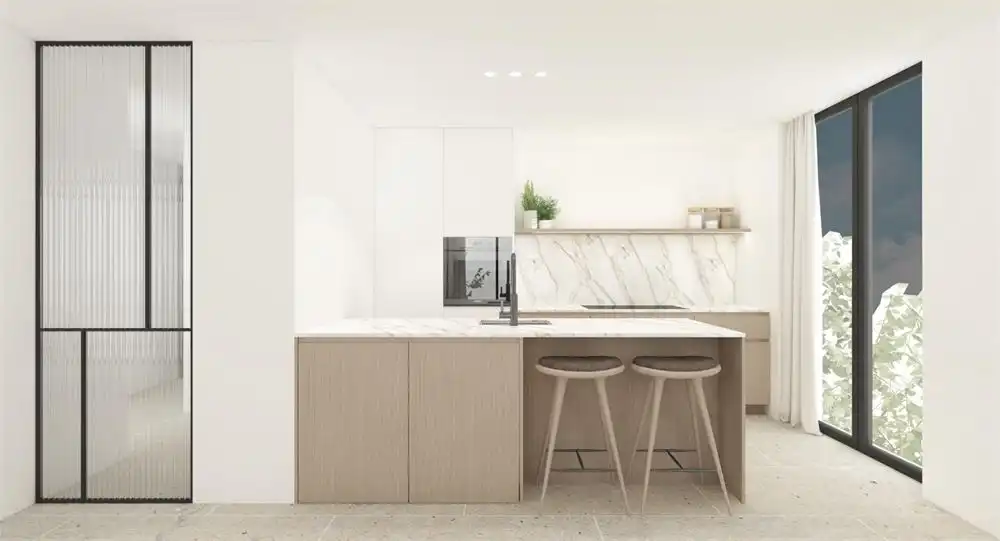 Exclusief, lichtrijk appartement (2 slpks)+ zonnig terras foto 3