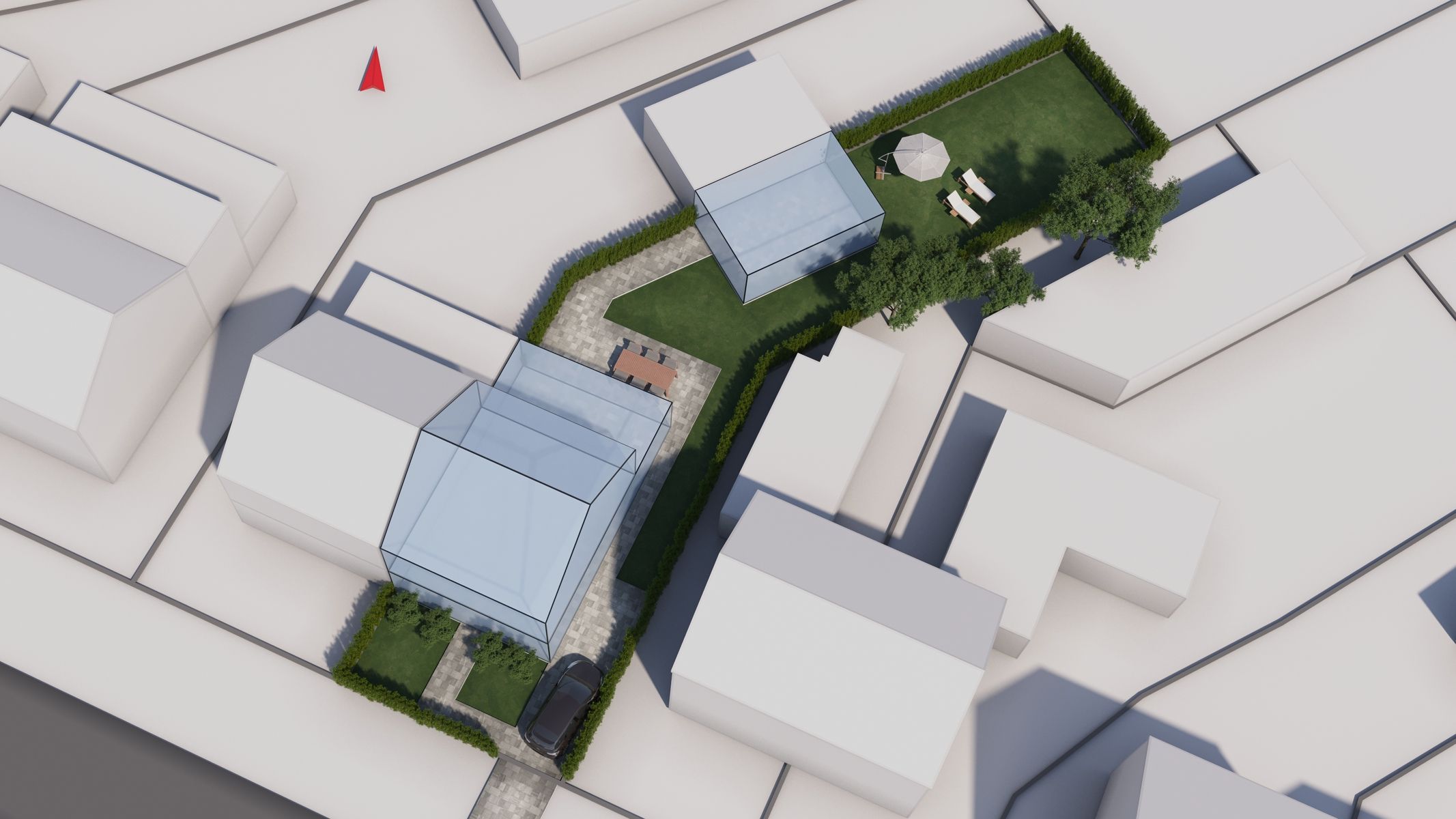 IN OPTIE. Bouwgrond voor halfopen bebouwing op 490m2 grond foto {{pictureIndex}}