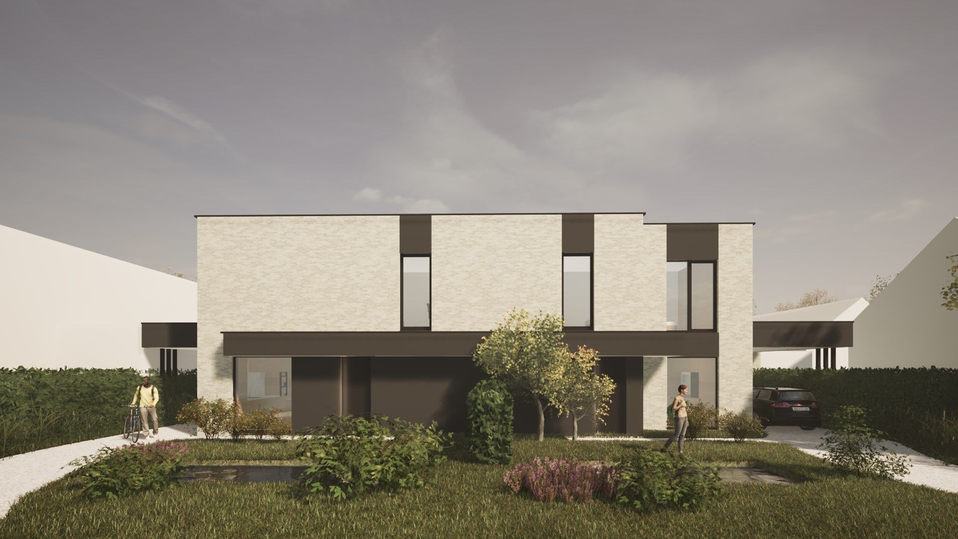 EXCLUSIEVE NIEUWBOUWONING VOORZIEN VAN EEN HOOGWAARDIGE AFWERKING EN MET 4 SLAAPKAMERS, TUIN EN CARPORT TE KERMT foto 9