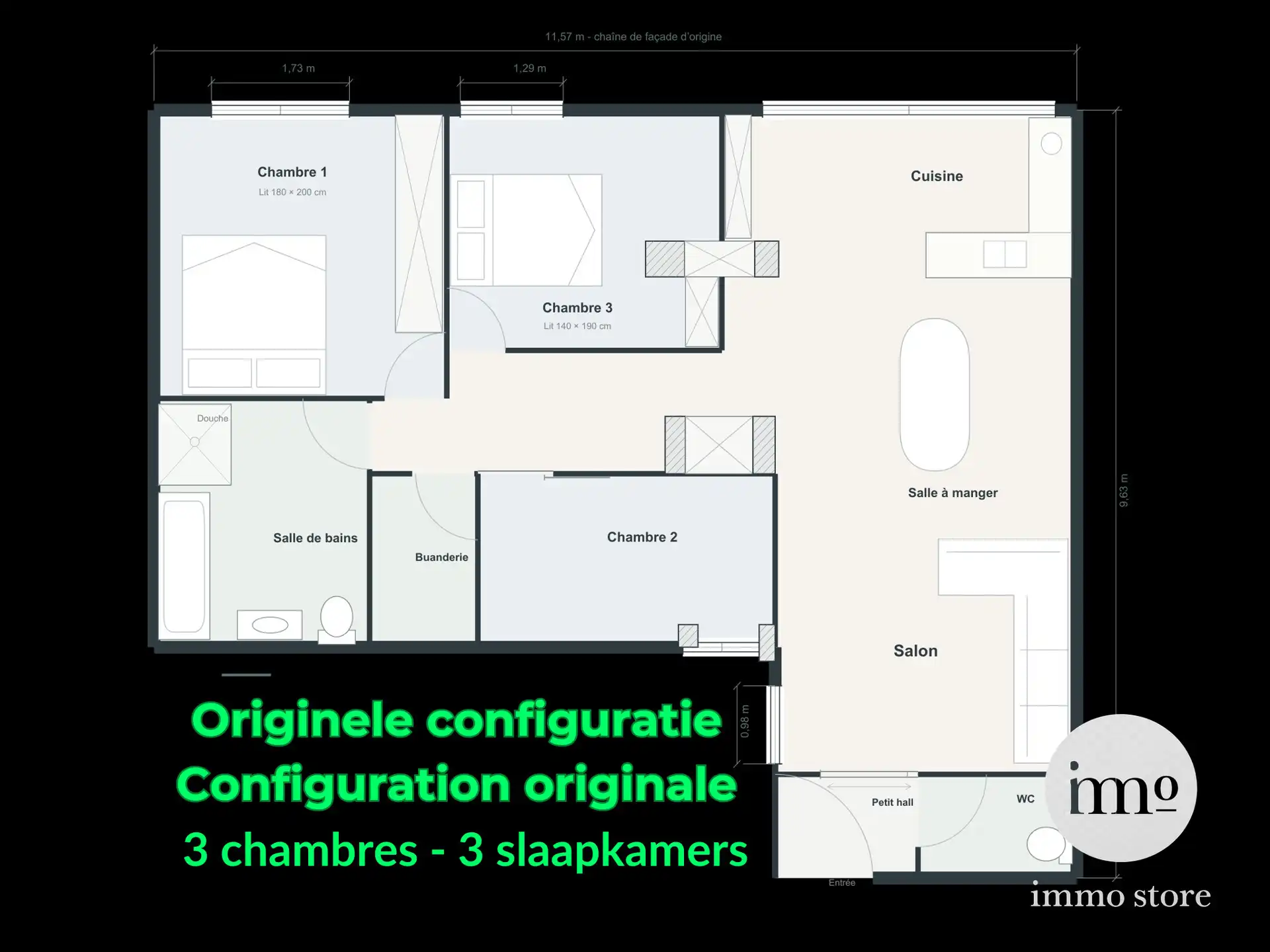Ruim 2/3-slaapkamerappartement met privétuin foto 24