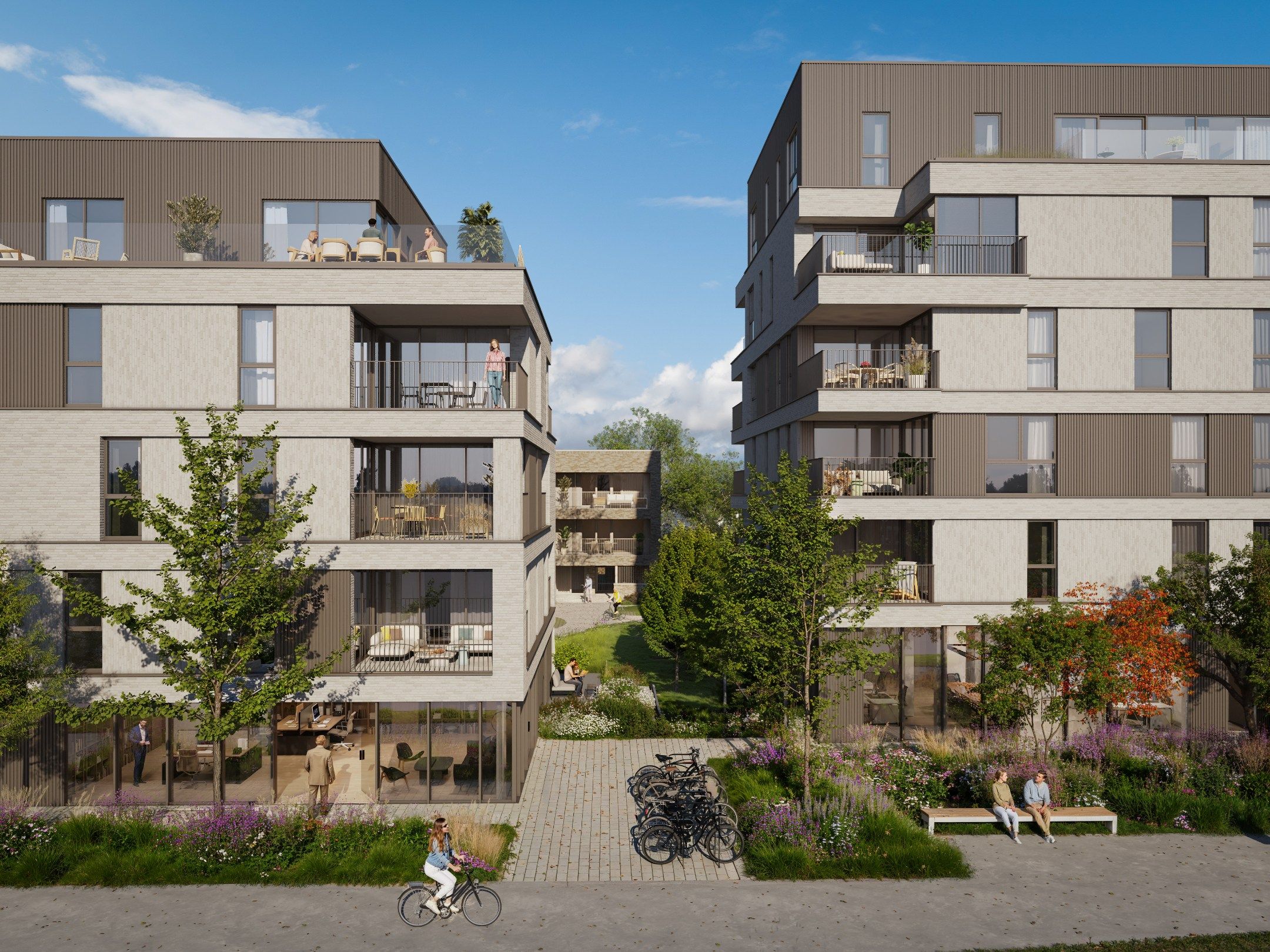 Multifunctionele handelsruimte (ca.111,70 m2) in nieuwbouwproject De Kloostertuin te Avelgem. foto 4