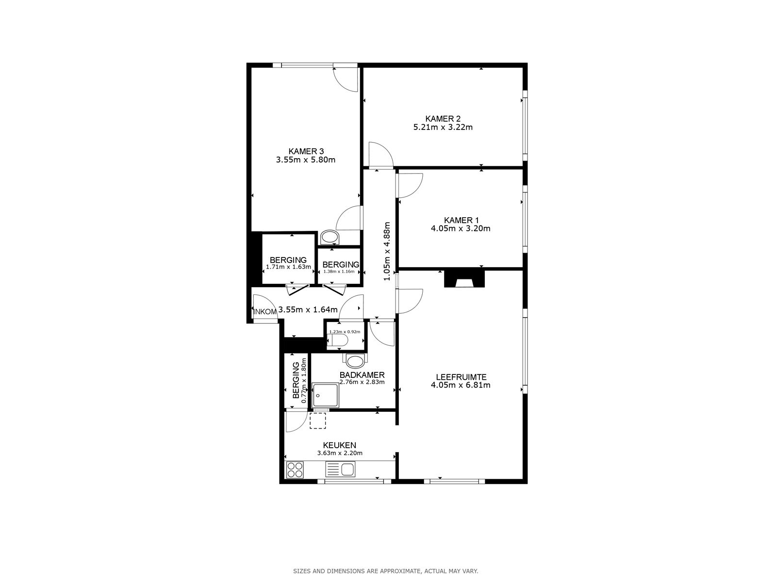 Ruim 3 slpk. gelijkvloersappartement te Sint-Michiels foto 19