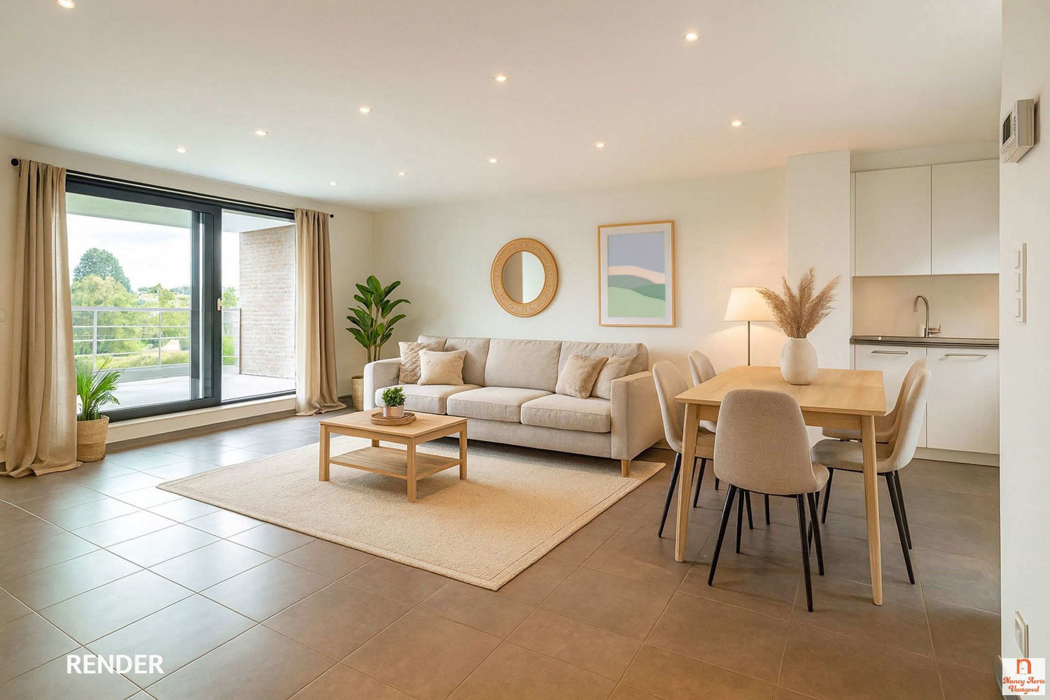 Licht en ruim duplexappartement met parking in Hasselt  foto 3