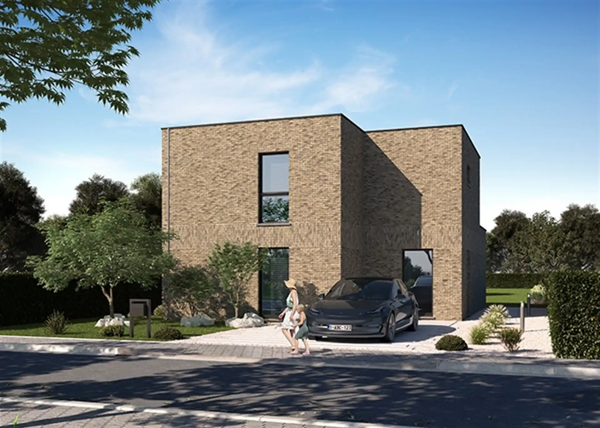 Nieuw te bouwen villa te koop te Humbeek foto {{pictureIndex}}