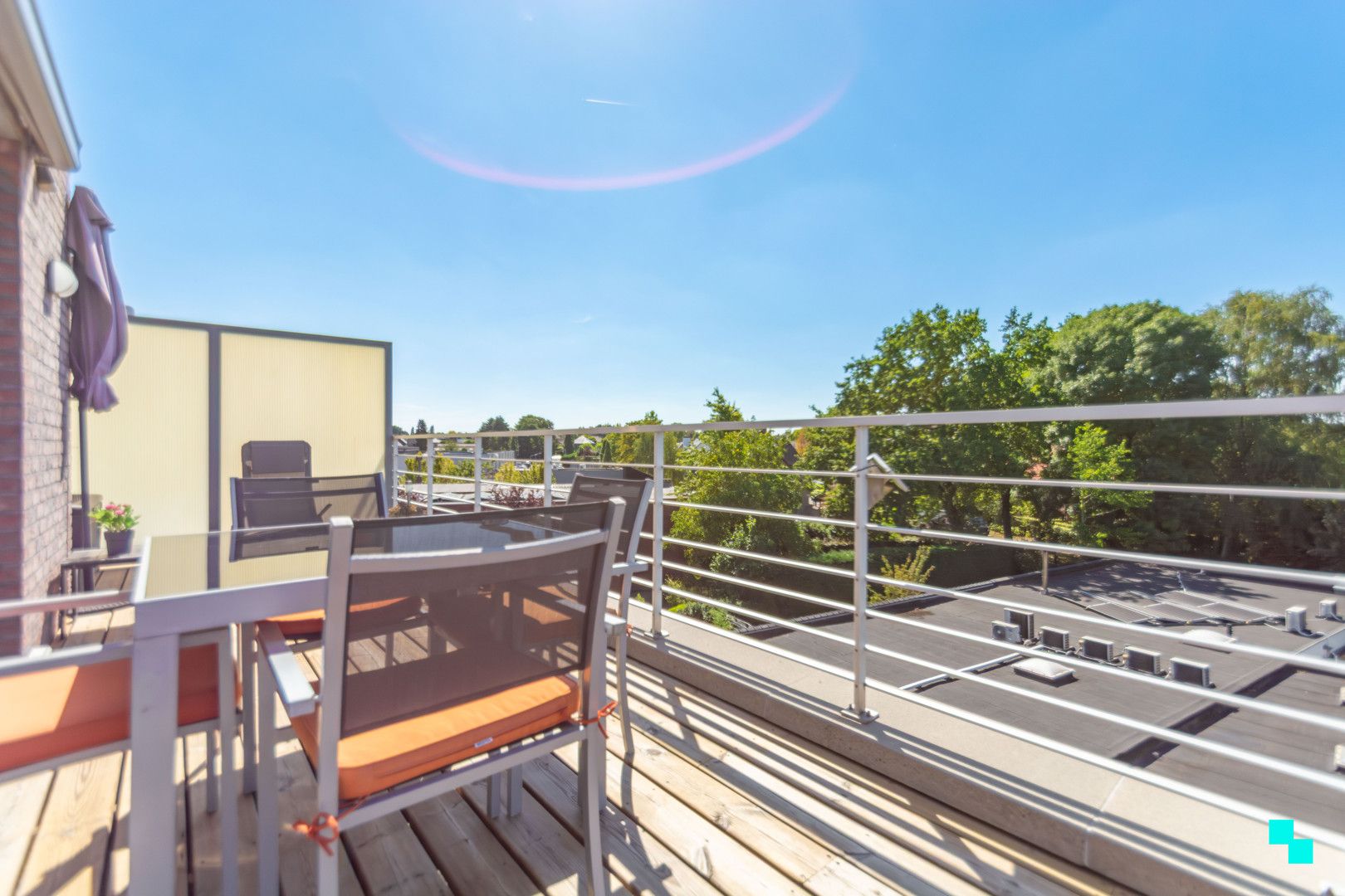 Tweeslaapkamerappartement met ruim terras in het dorp van Merelbeke foto 22