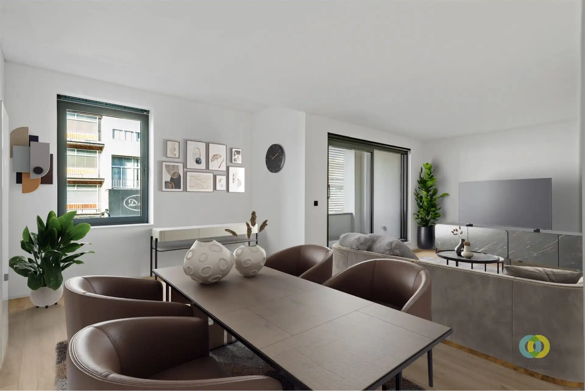 Volledig (ver)nieuw(d) appartement  foto {{pictureIndex}}