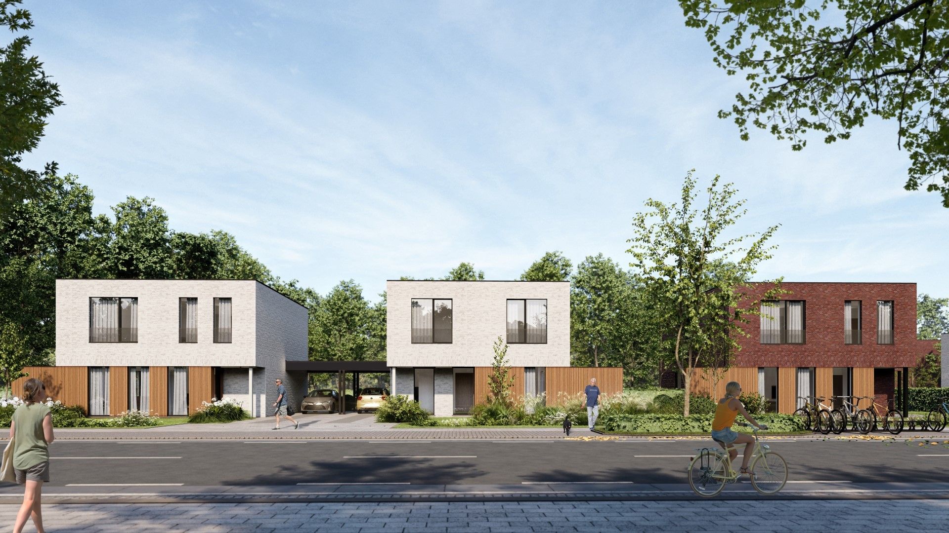 Energiezuinige open bebouwing met zongerichte tuin foto {{pictureIndex}}