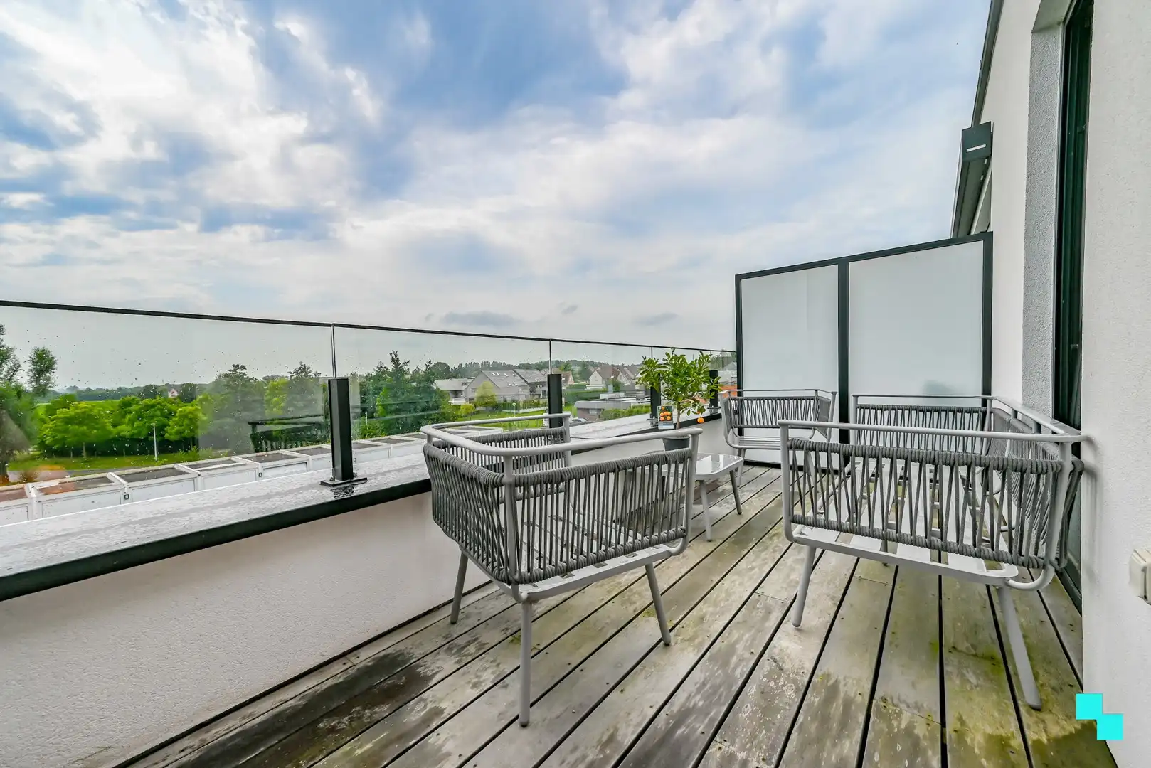 Nieuwbouw tweeslaapkamerappartement met garagebox in centrum Lendelede foto 22