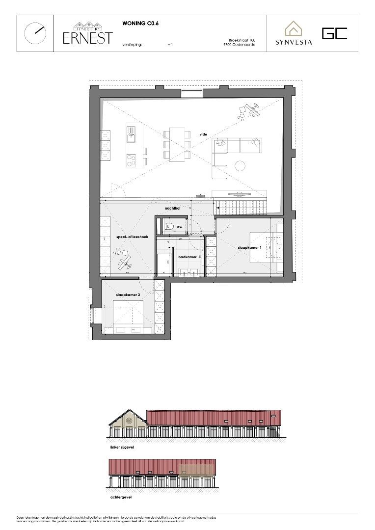 Modern huis met 2 slaapkamers, vide en speel- of leeshoek – Nieuwbouwproject Ernest, Oudenaarde foto 4