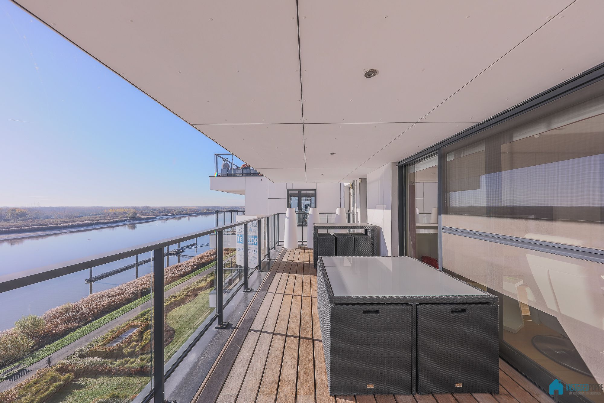 Appartement met terras zicht op de Schelde foto 6