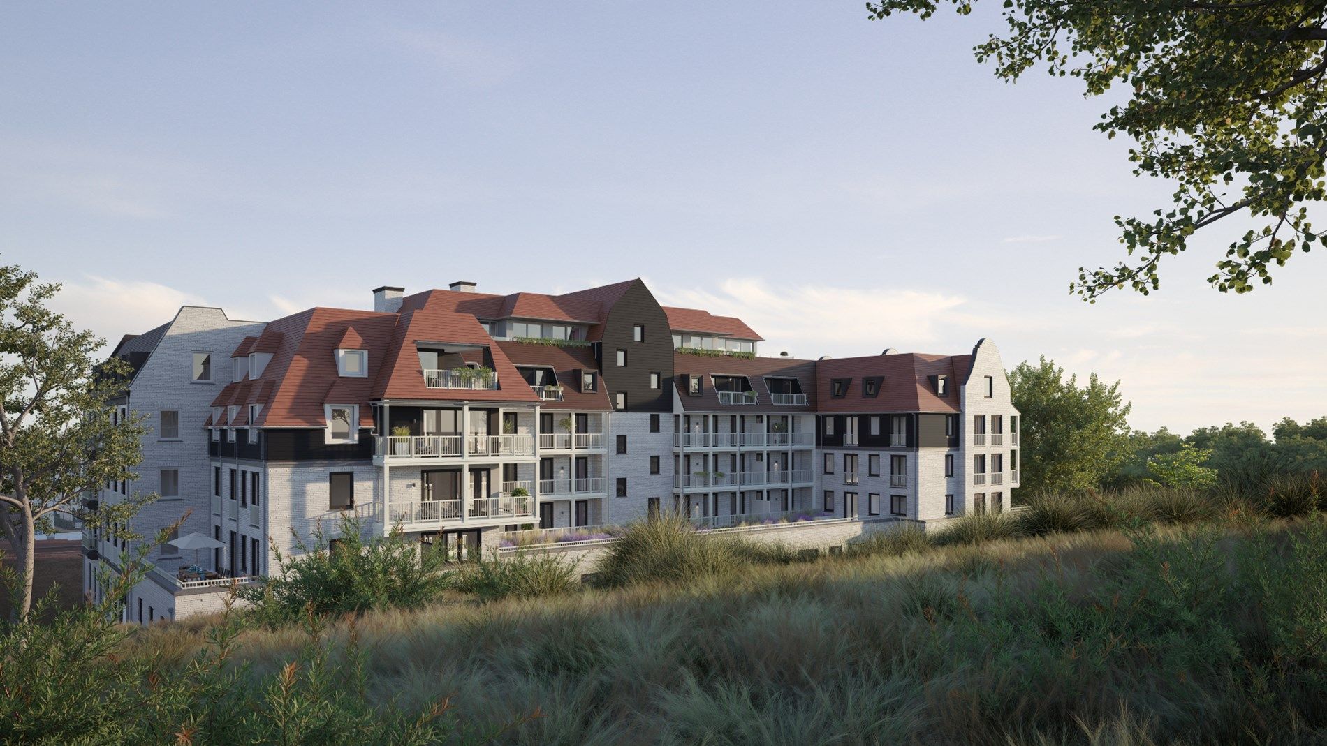 Residentie Duinhof-Noord - Moderne villa-appartementen met terras aan de Zeedijk in Cadzand. foto 5