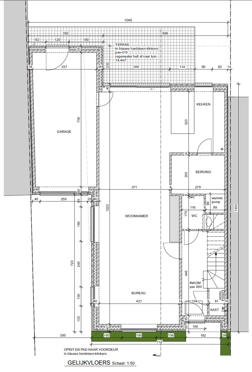 Nieuwbouw HOB met 3 slpk, bureau, 2 bdk, garage en tuin foto 8