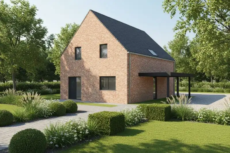 Nieuw te bouwen alleenstaande woning te Moen. foto {{pictureIndex}}