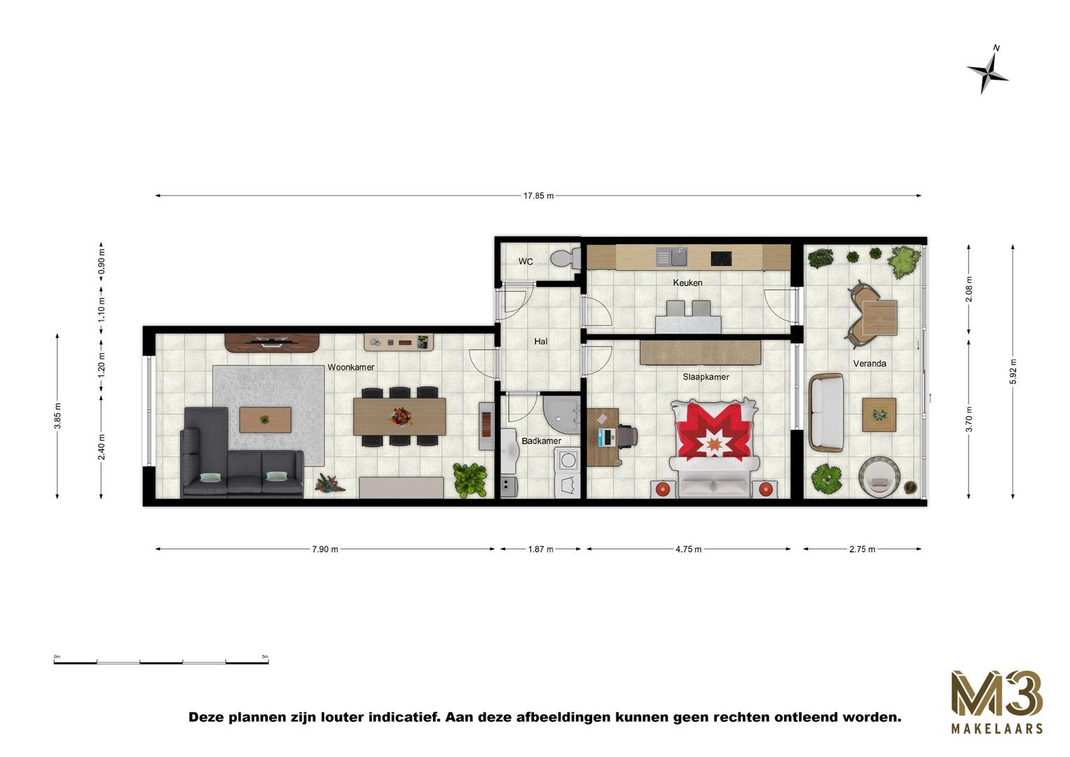 Gelijkvloers appartement met tuin foto 17
