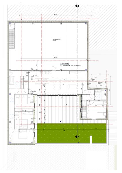Roeselare-Brugsesteenweg. BOUWGROND + VERGUNDE PLANNEN voor  het bouwen van LOODS 486m2 & LOFT.  Unieke ontwikkelingszone op uitstekende ligging.  Perceel / tuin inclusief +/- 1080 m2. foto 4