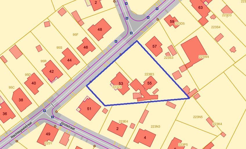 Grond te koop Nachtegaalstraat 53 + 55 - 3540 Berbroek