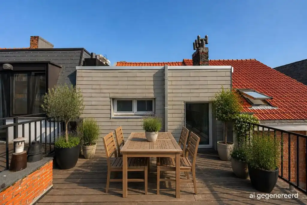 Gerenoveerd duplex appartement met 2 slaapkamers en gigantisch terras  foto 21