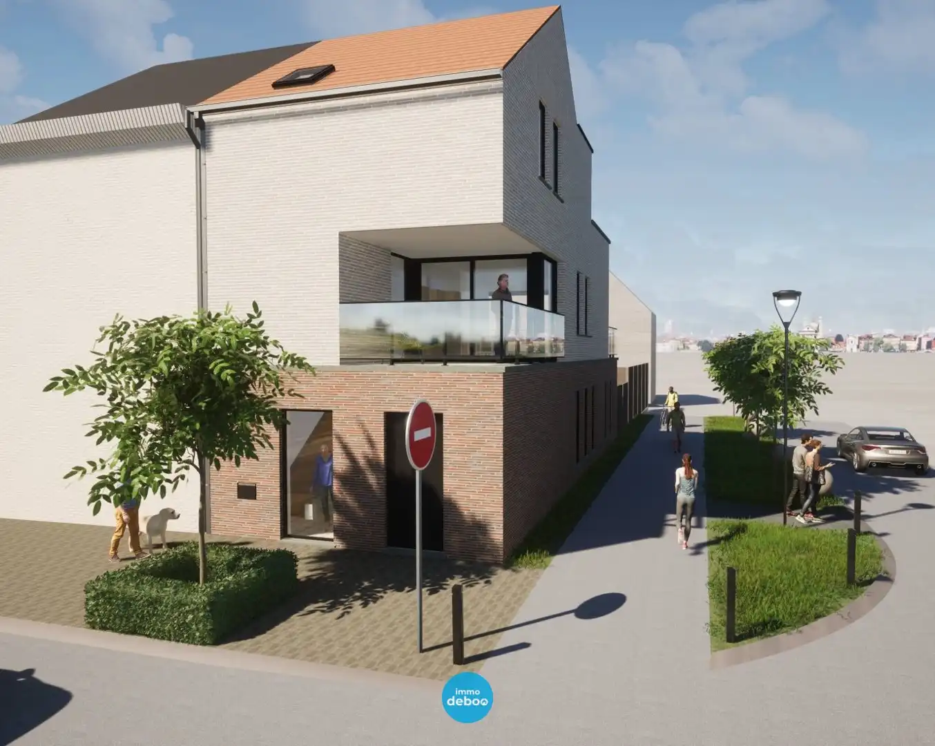 Bouwgrond met bouwvergunning voor halfopen kangoeroewoning vlakbij zee foto 5