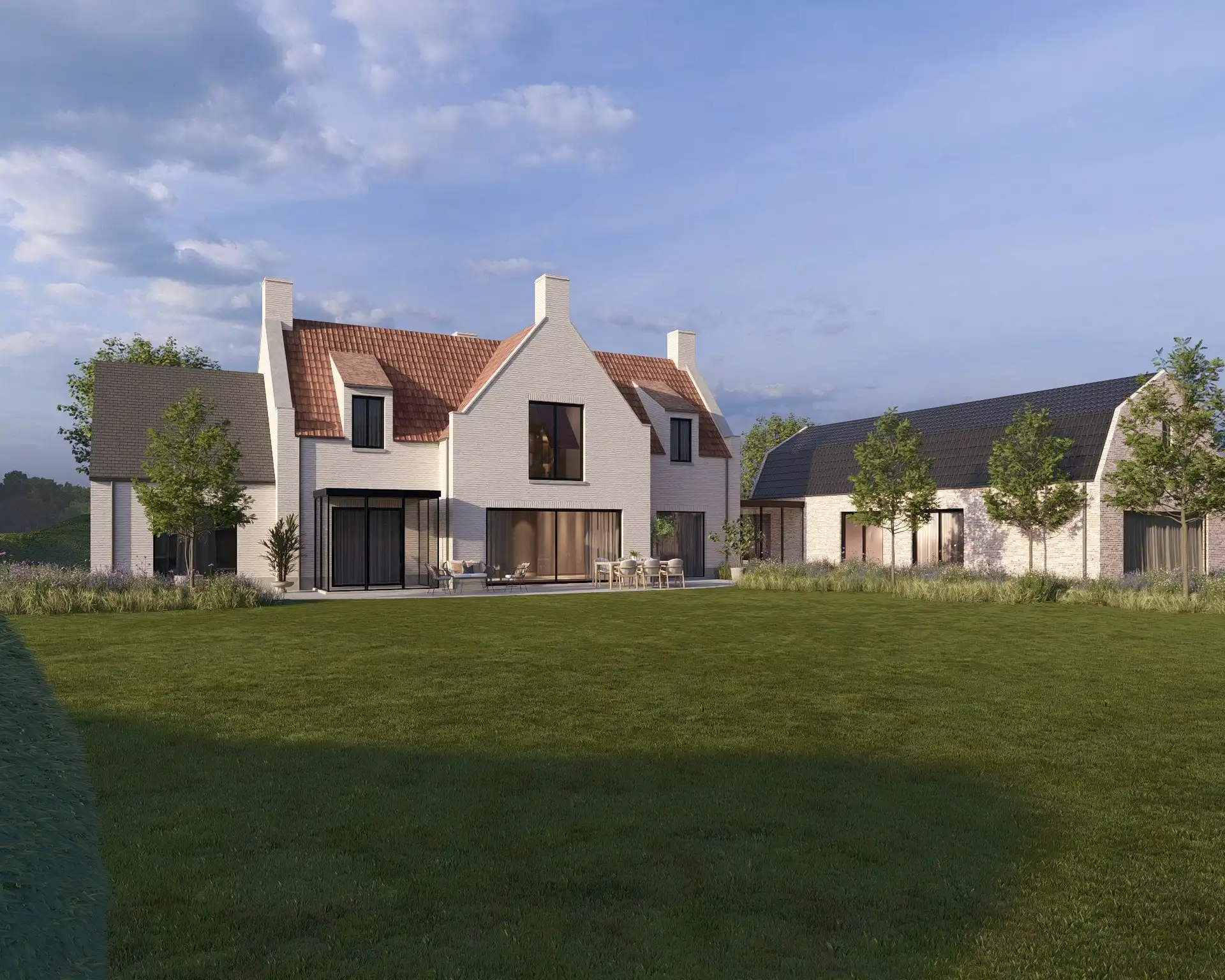 Exclusieve bouwgrond met open zicht gelegen aan het Zwin met goedgekeurde bouwplannen. foto {{pictureIndex}}