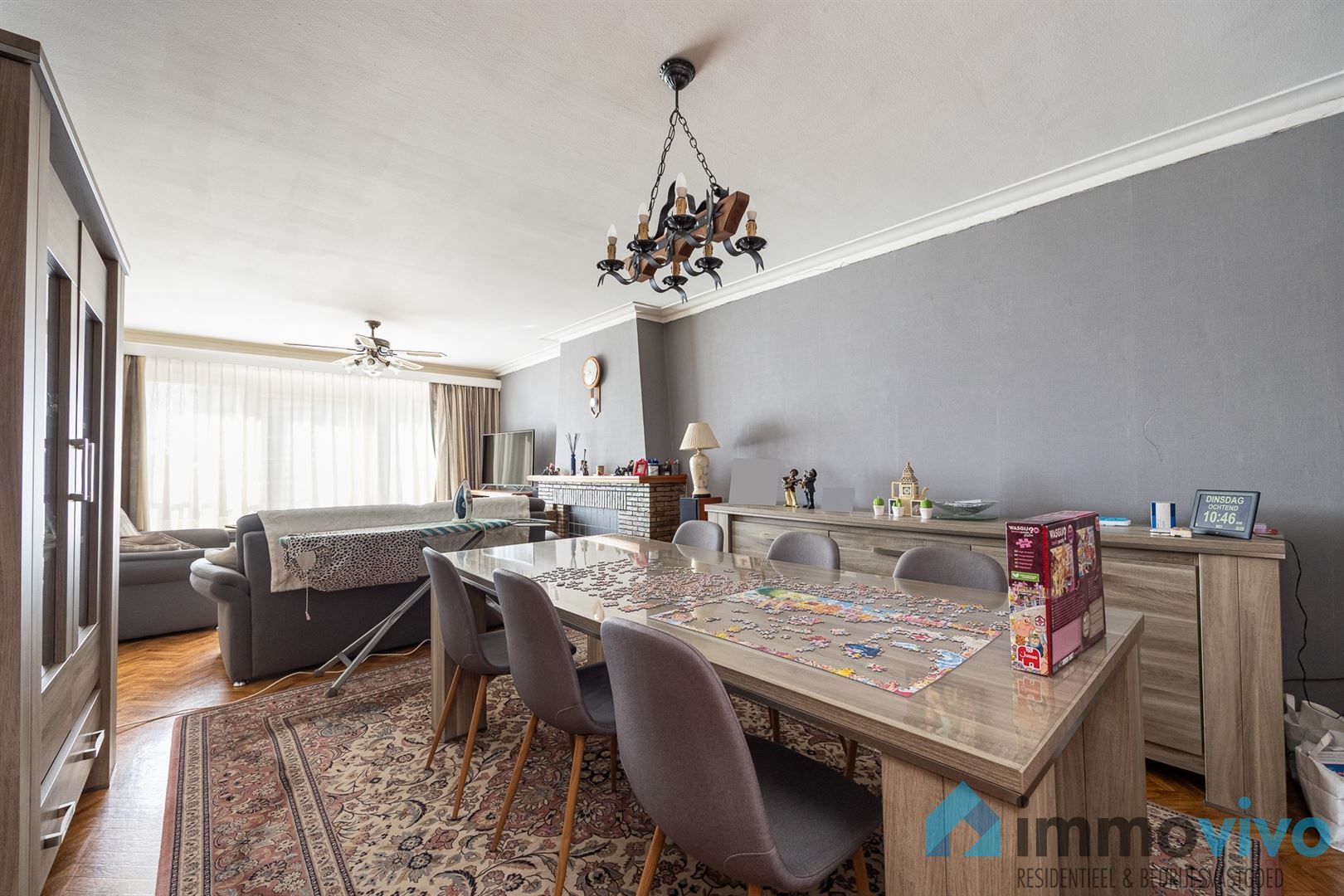 Solide goed onderhouden building in beton met 8 appartementen en dubbele garage foto 9