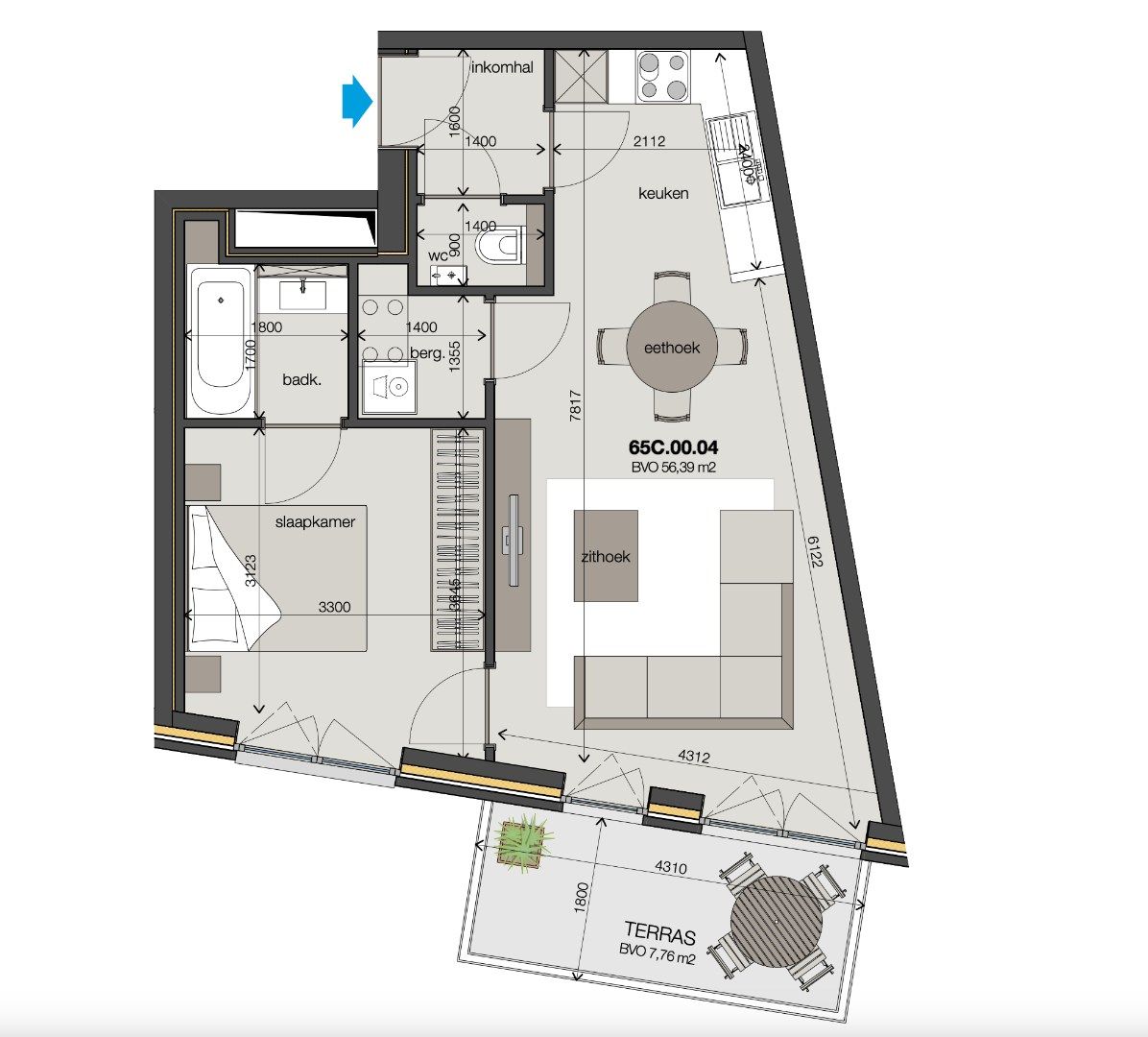 Instapklaar 1-slaapkamer appartement te Machelen! foto 13