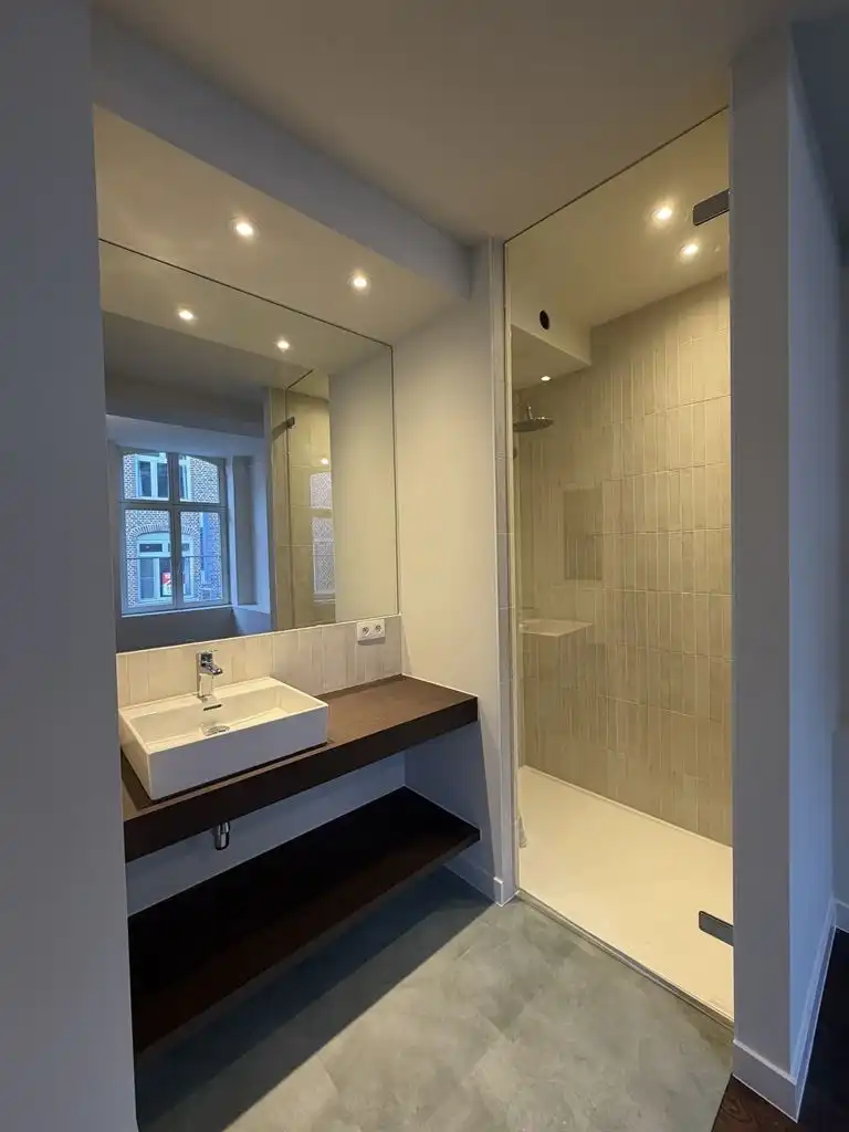 Gezellig, doch ruim appartement op de eerste verdieping met 2 slaapkamers, ruim terras en optioneel een staanplaats, gelegen in het centrum van Maaseik. foto 10