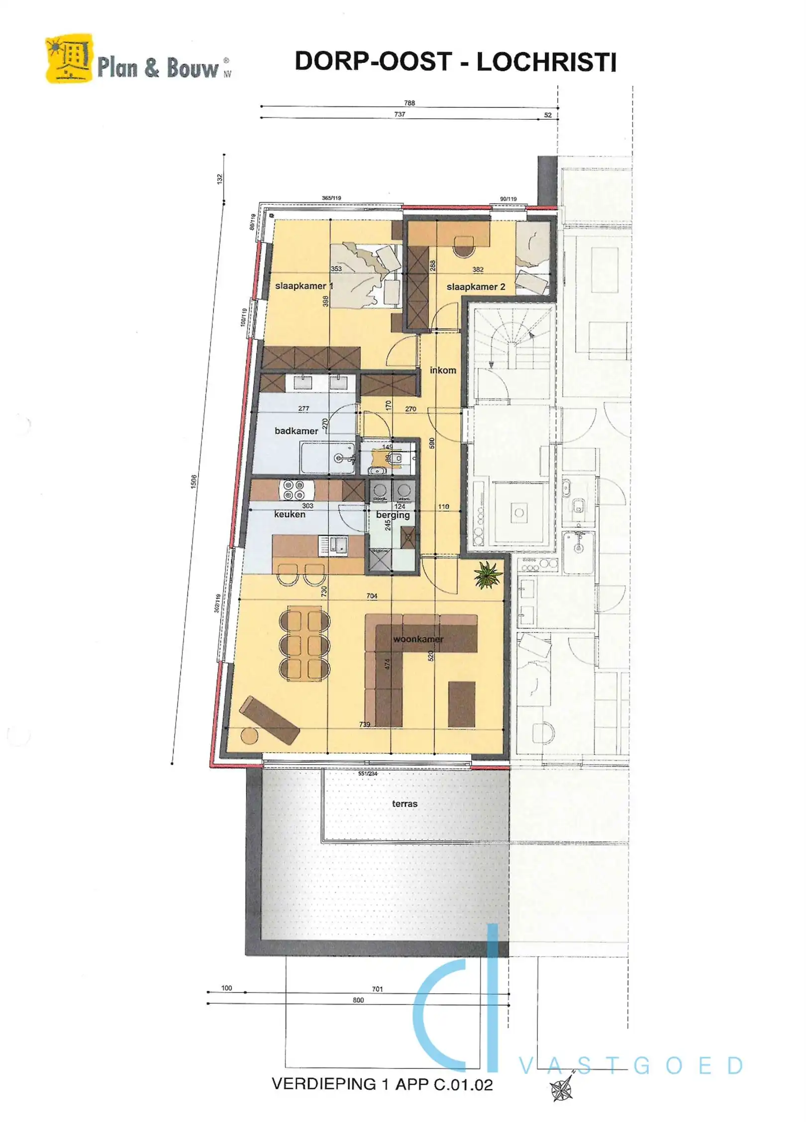 Tweeslaapkamer appartement te huur in centrum Lochristi!  foto 13
