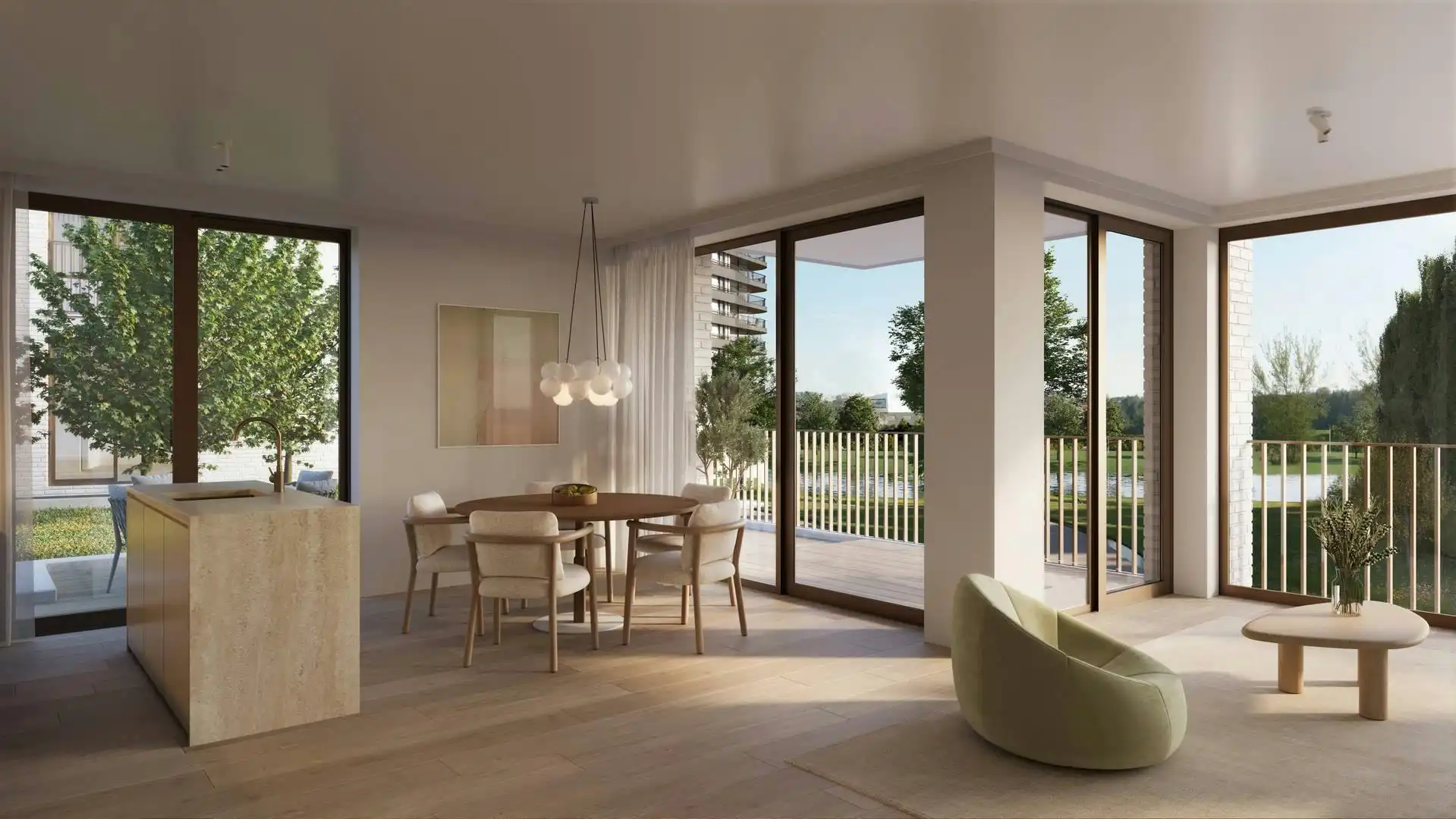 Exclusief wonen aan de Leie met uitzonderlijke buitenruimte (63 m²)! foto 4