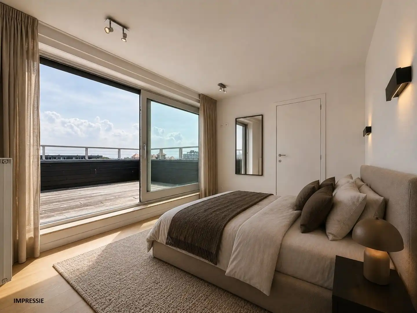 Penthouse met zijdelings zeezicht en panoramisch uitzicht over Nieuwpoort foto 10