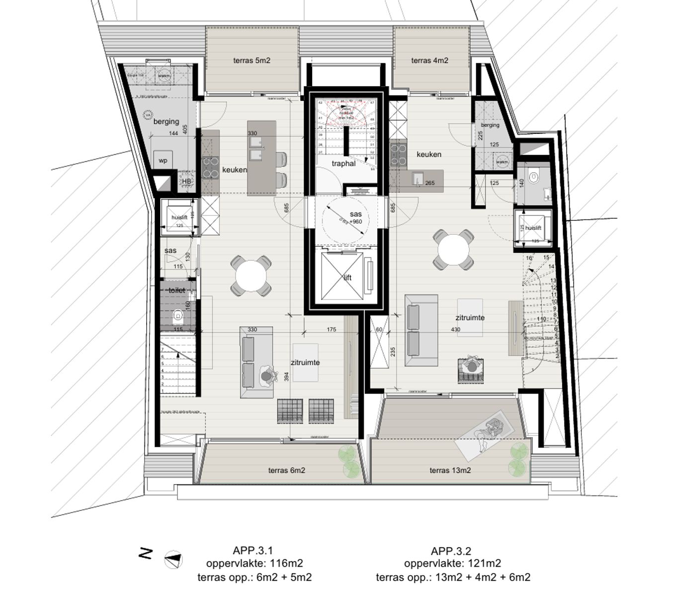 Nieuwbouwappartement  in hartje Tielt 'VILLA ALLEGRO' foto 4