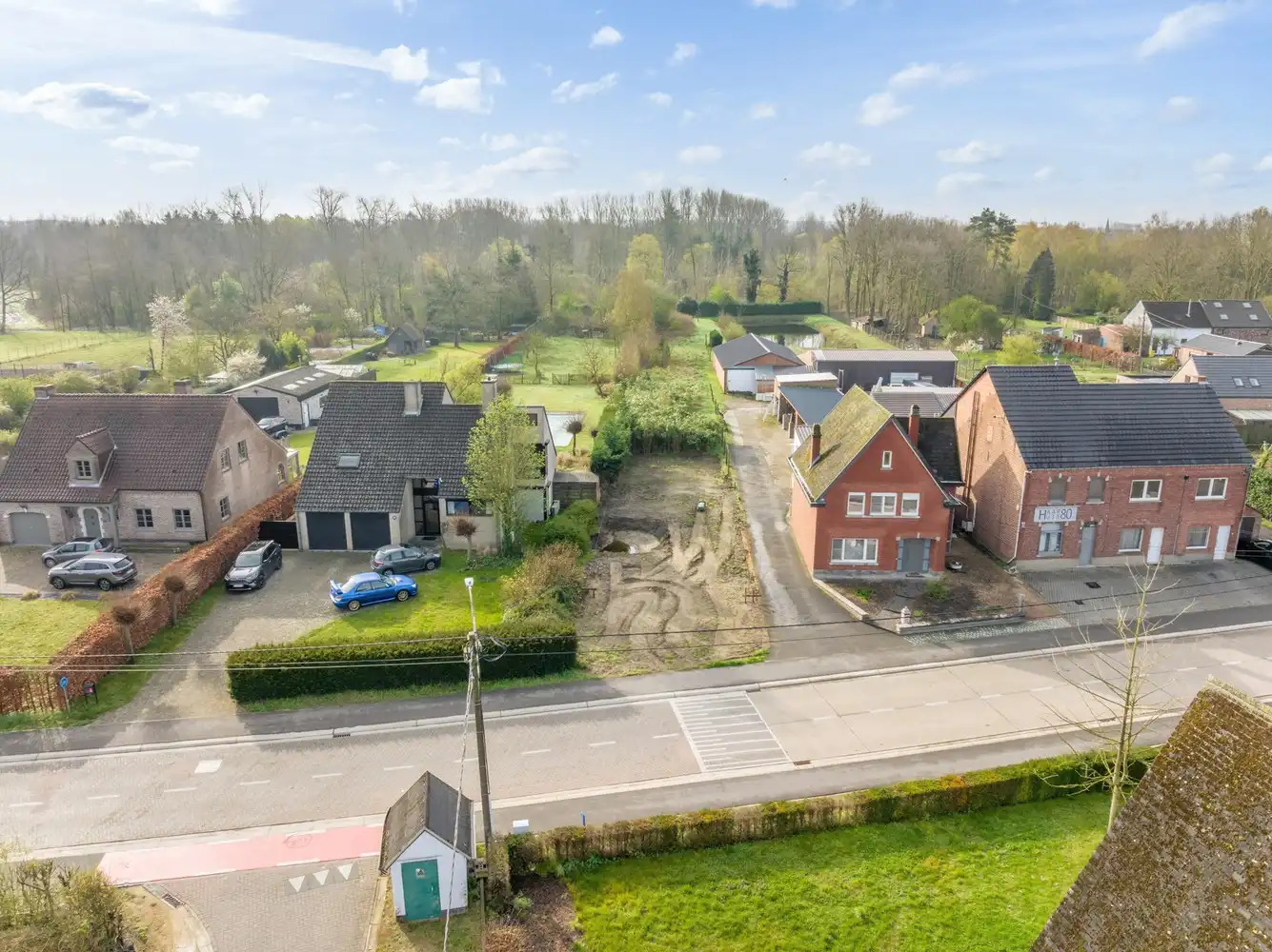 Rustig gelegen Z-gerichte bouwgrond van 17are 43ca voor een open bebouwing te Rotselaar. foto 4