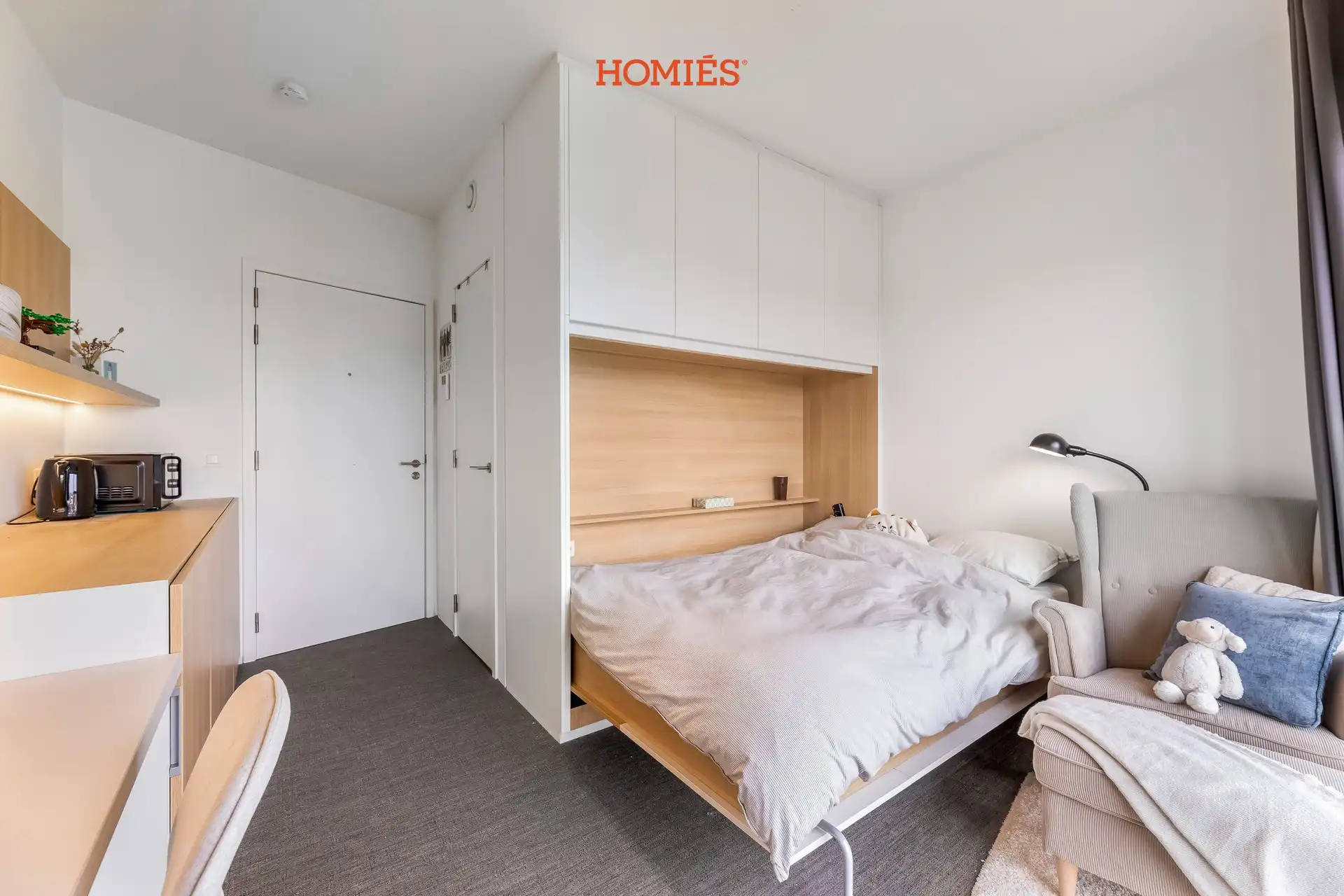 Instapklare studentenkamer met eigen sanitair op topligging foto 5