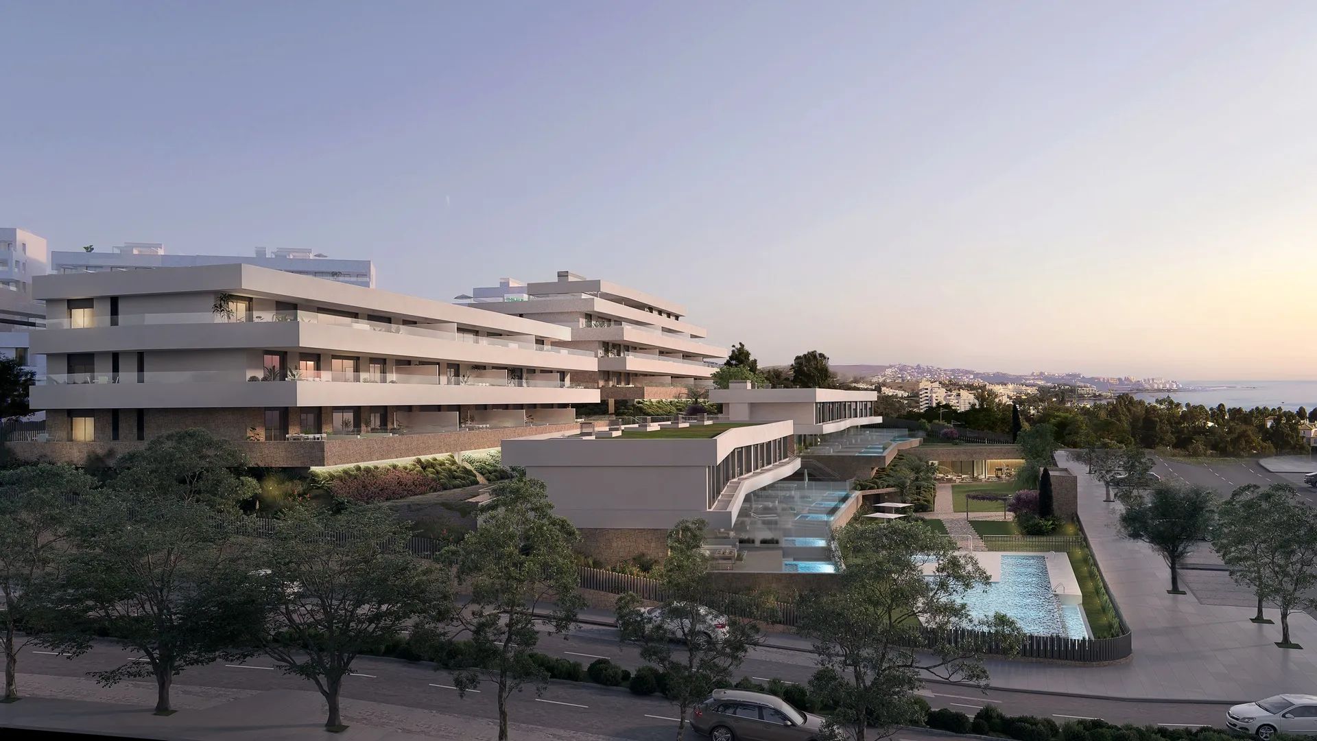 Luxe wonen met zeezicht: exclusieve appartementen in prachtig Estepona foto {{pictureIndex}}