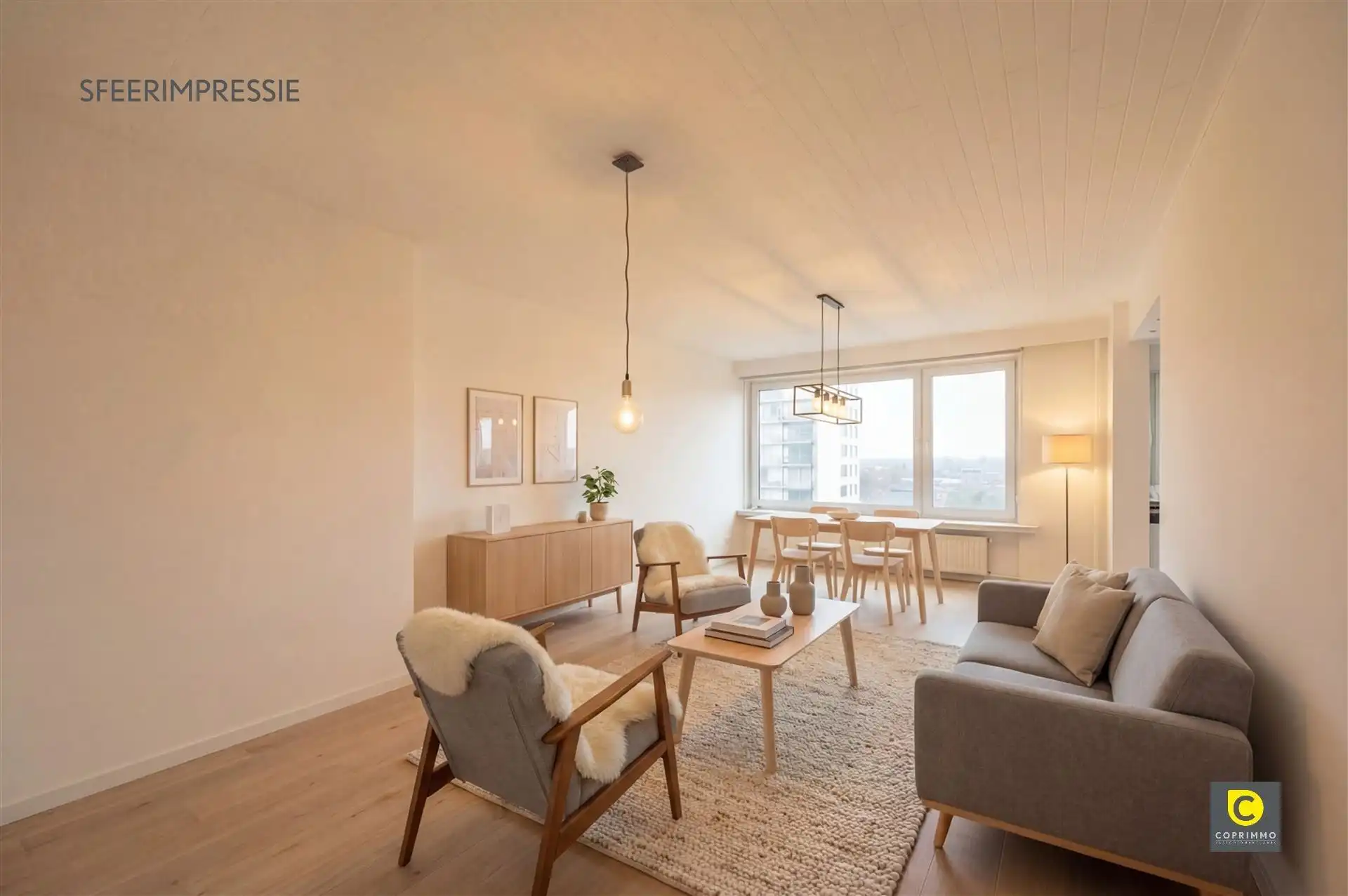 Lichtrijk 2 slaapkamer app + P foto {{pictureIndex}}