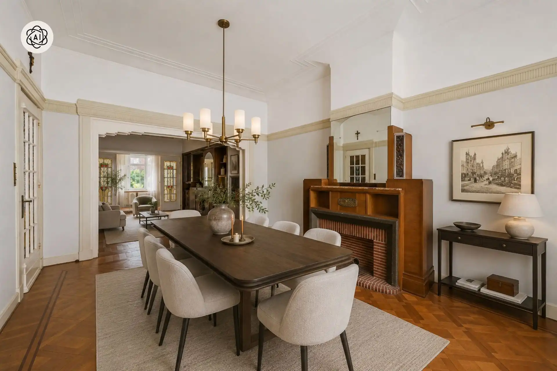 Ruime herenwoning met garage en 8 slk! foto 6