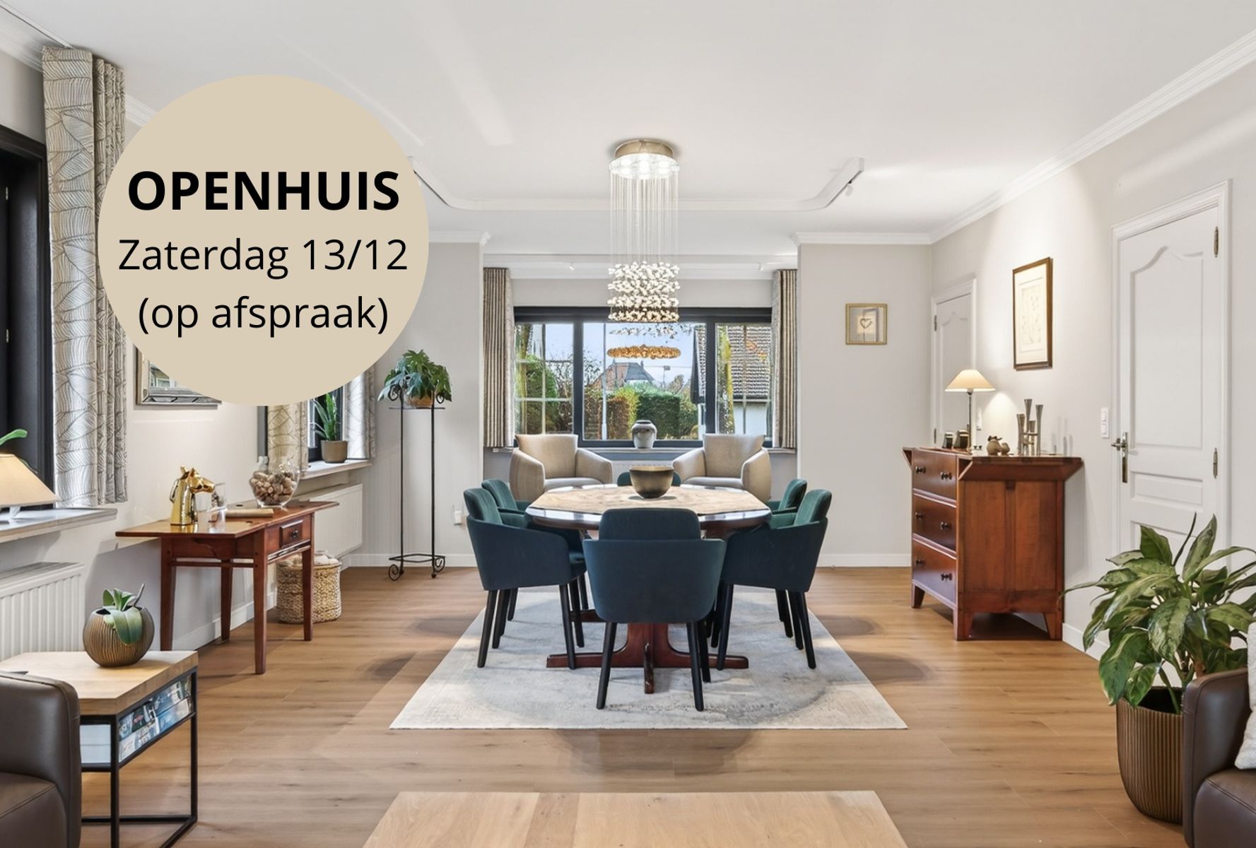 Tijdloze villa met zuidgerichte tuin in residentieel Merelbeke foto {{pictureIndex}}