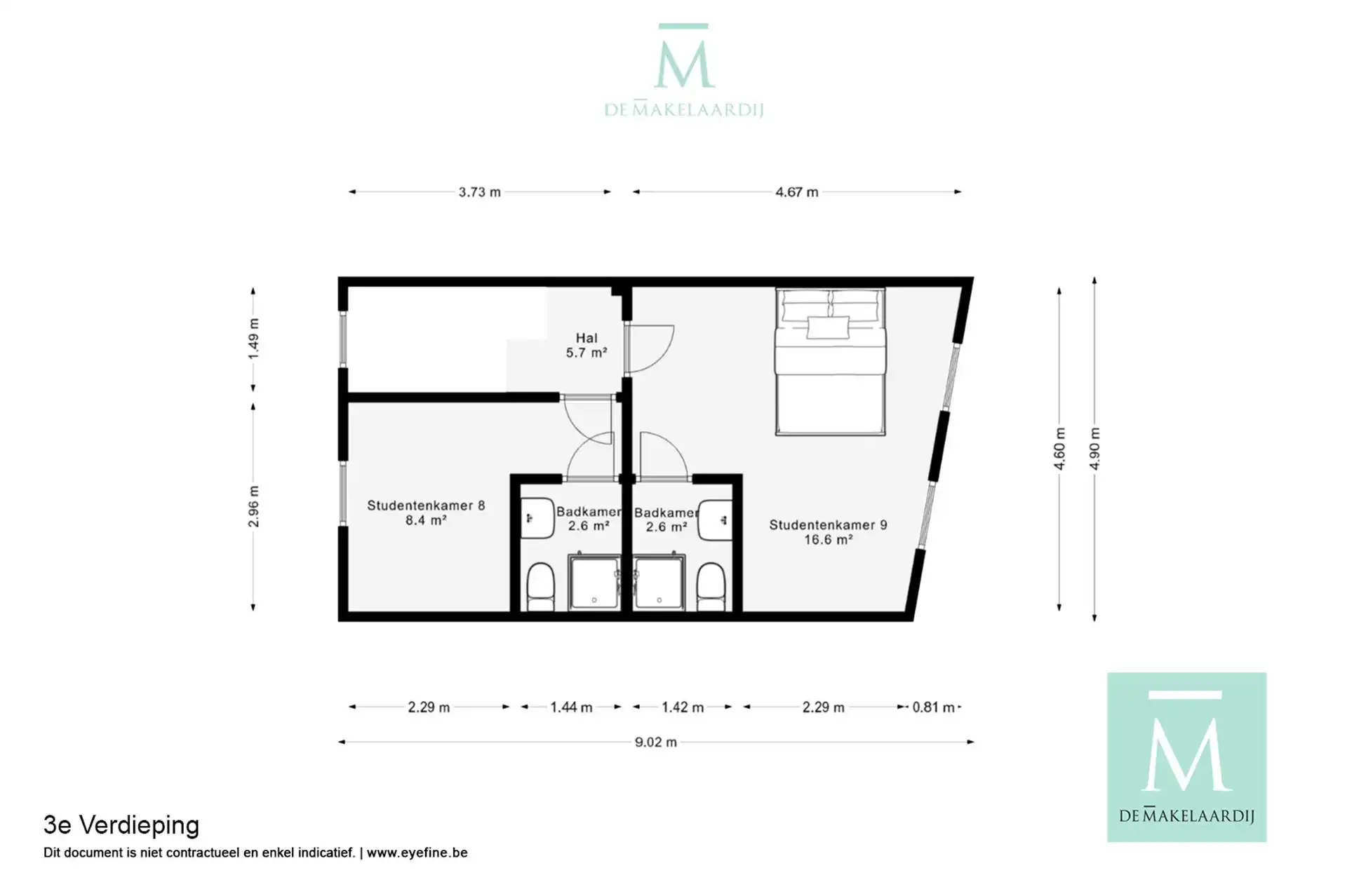 STUDENTS ONLY! Gemeubelde studentenkamer in hartje Mechelen - EERSTE BEWONING NA RENOVATIE  foto 4