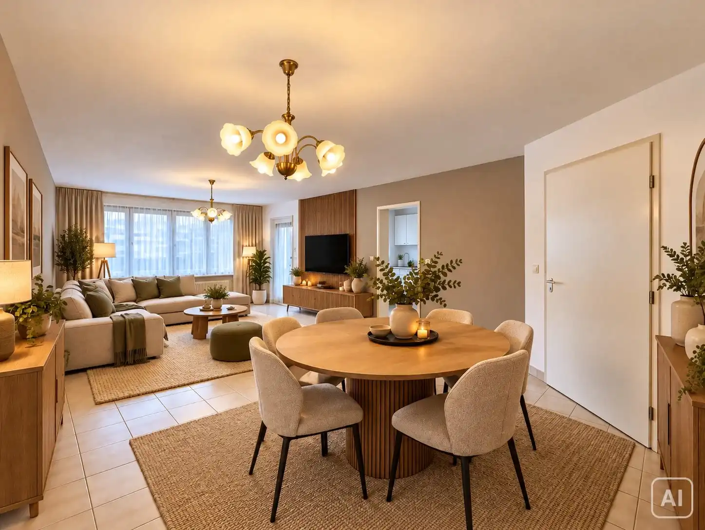 Ruim appartement met 2 slaapkamers, 2 staanplaatsen en 3 kelders foto 6