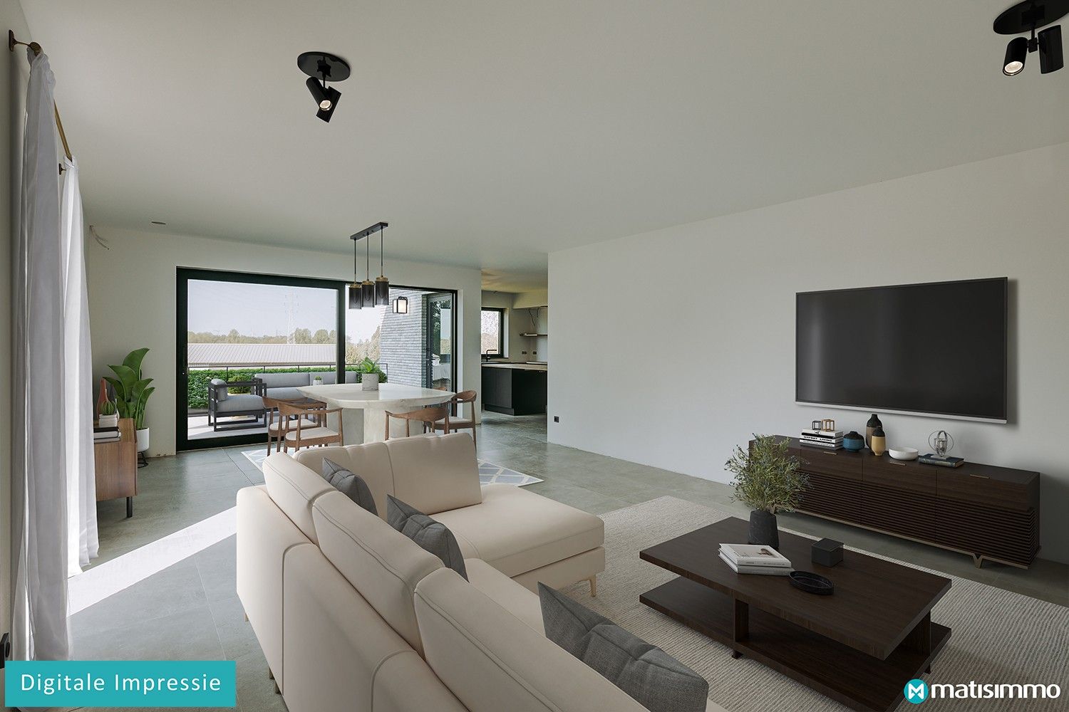 MODERNE NIEUWBOUWWONING MET 3 SLAAPKAMERS, INPANDIGE GARAGE EN VOLLEDIG ONDERKELDERD VLAKBIJ HET CENTRUM VAN BILZEN foto 3