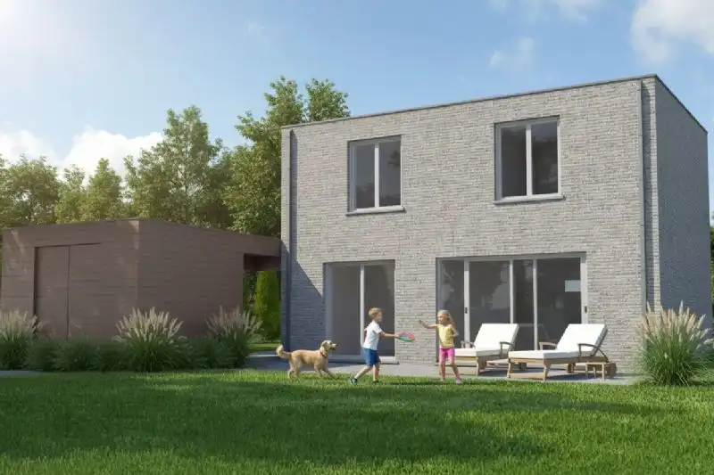 Nieuw te bouwen halfopen woning te Waregem. foto 4