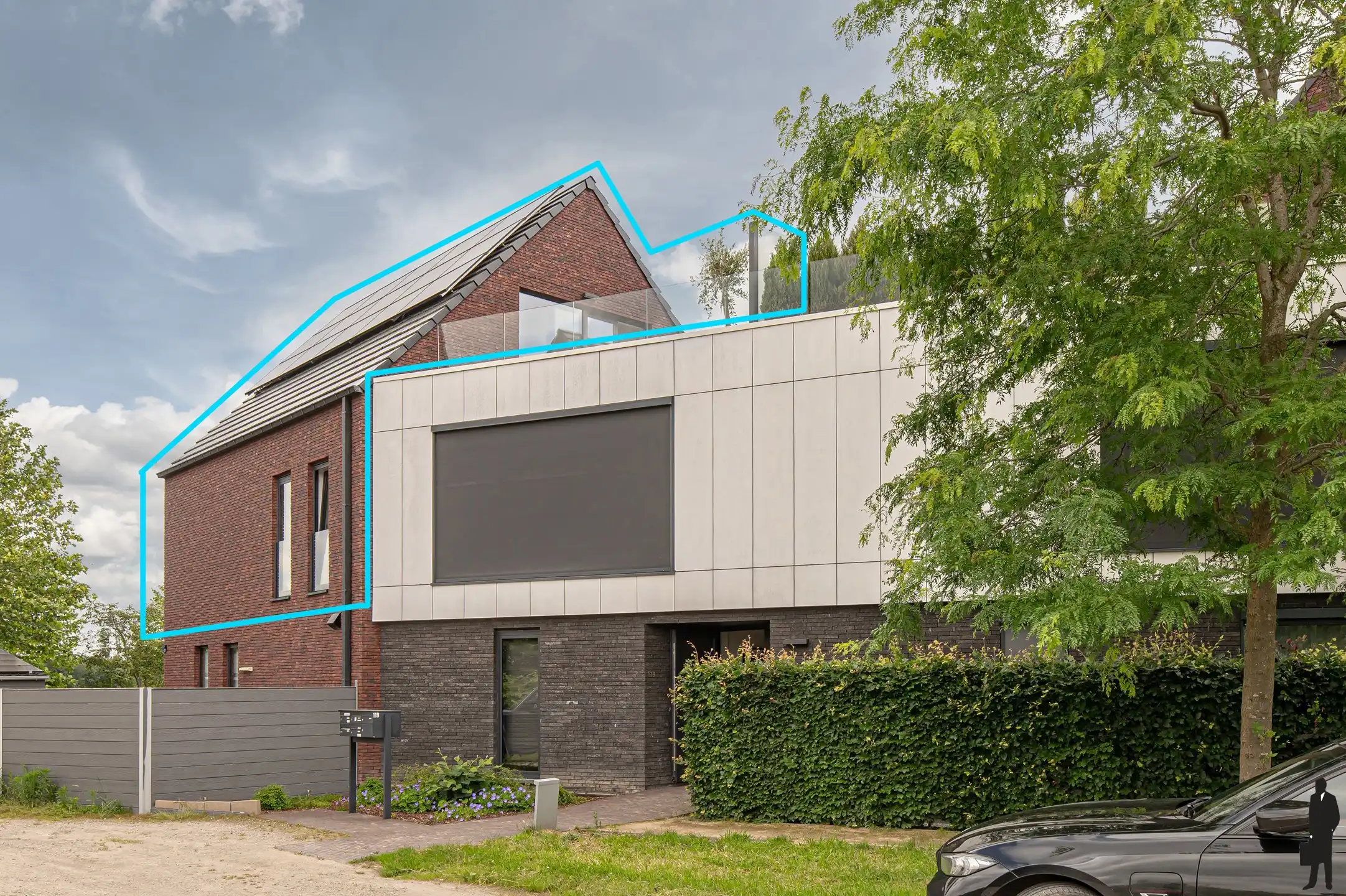 Prachtig BEN-duplexappartement met 3 slaapkamers en royaal zonneterras van 43 m² met vrij uitzicht op groen en weilanden. foto 17